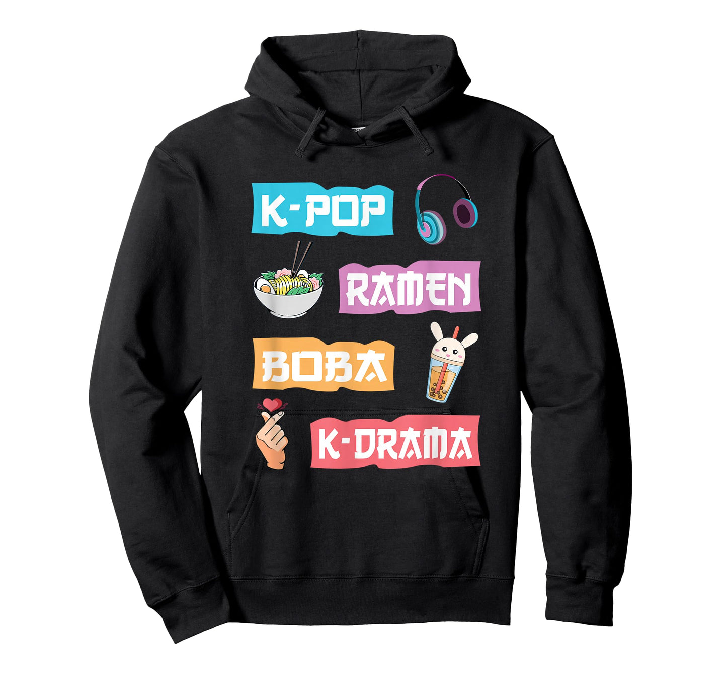 K-Pop Ramen Boba K-Drama - Cute Anime Ramen T-Shirt Small