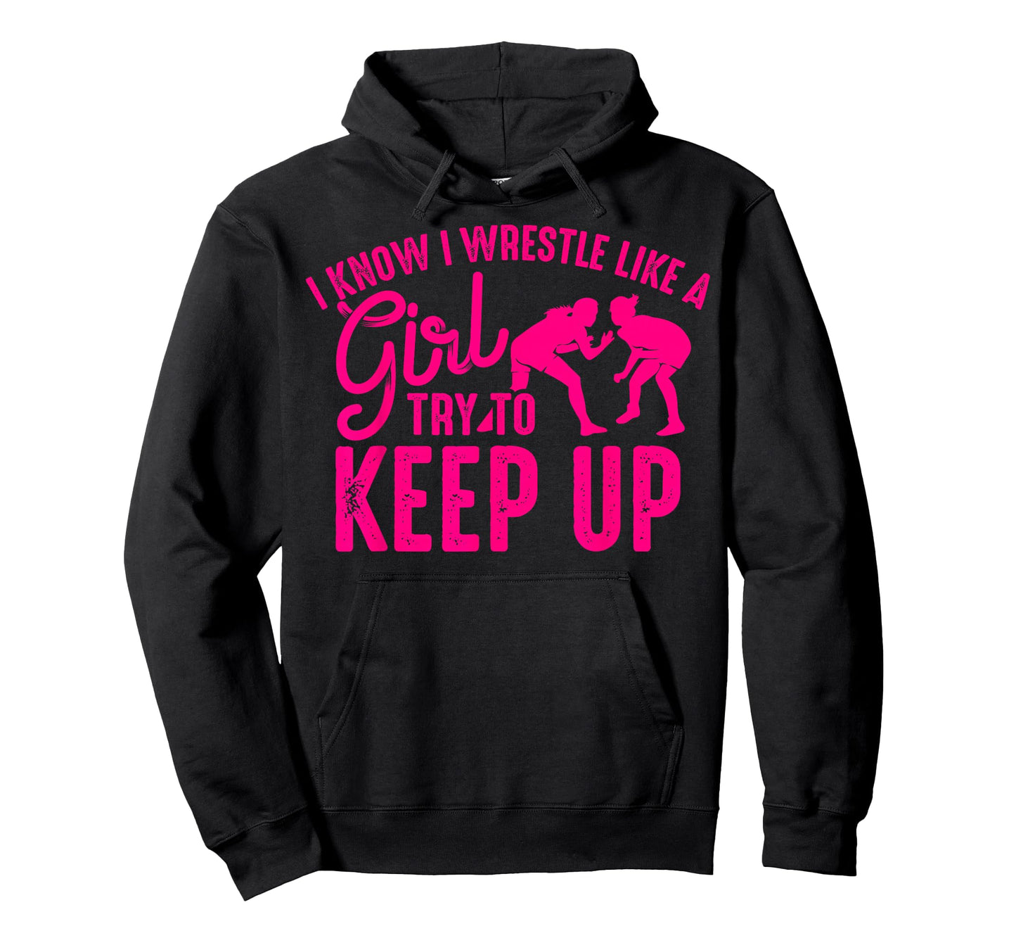 Funny Girl Wrestler Gift Cool Female Wrestling Lover Athlete T-Shirt