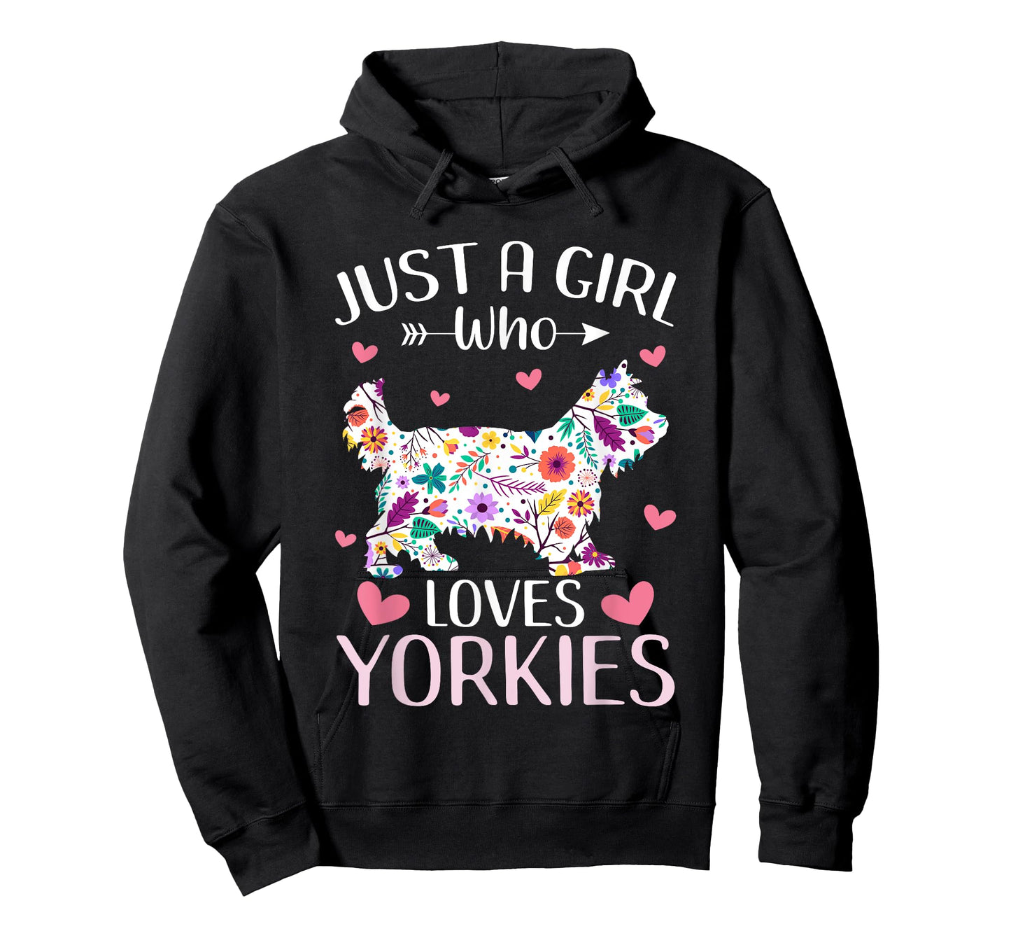 Just A Girl Who Loves Yorkies Cute Dog Lover girls kids T-Shirt