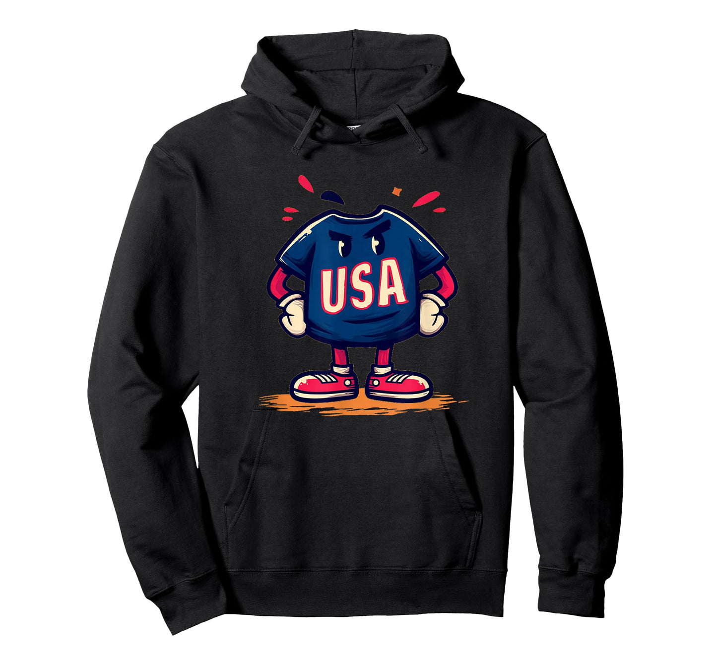 Simple USA Mascot Guy Costume for Boys and Girls T-Shirt