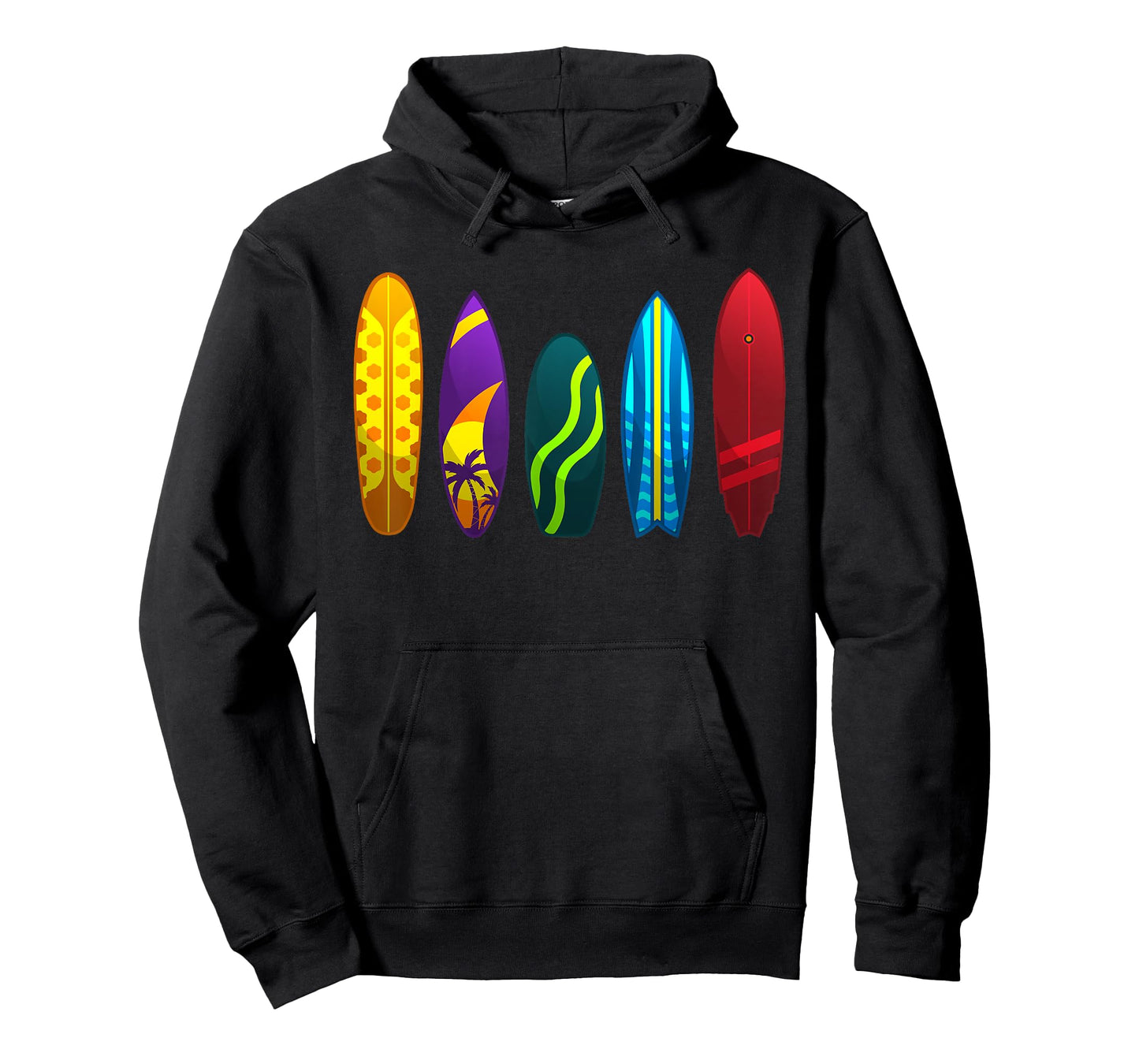 Funny Surfboard Design For Men Women Surfing Surfboarders T-Shirt