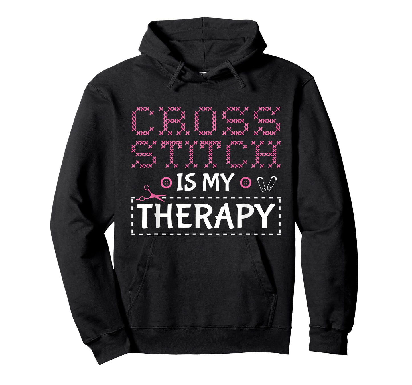 Cross Stitch Is My Therapy Cross Stitching Cross Stitcher T-Shirt