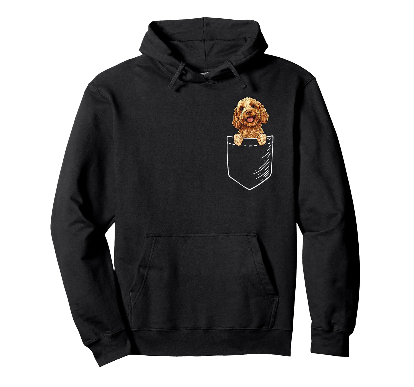 Cute Illustration Pocket Cockapoo Lover T-Shirt