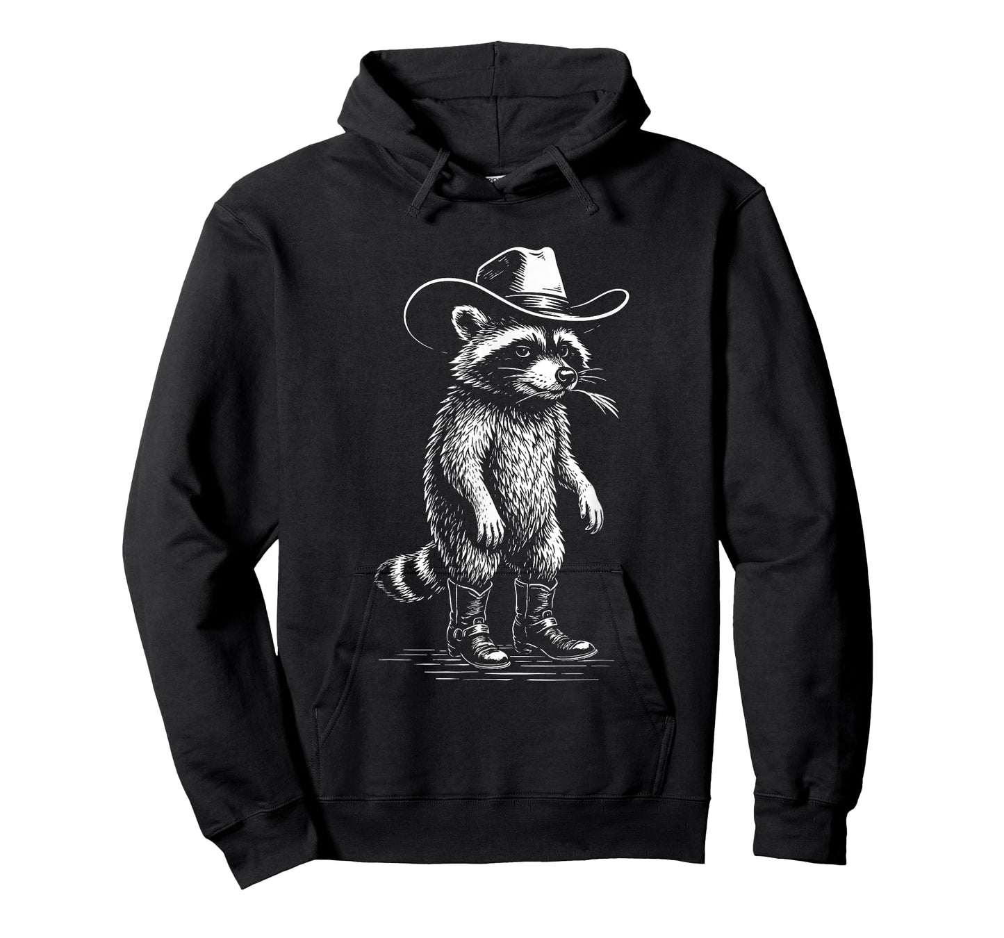Raccoon Cowboy - Country Western Cowpoke Rancher T-Shirt