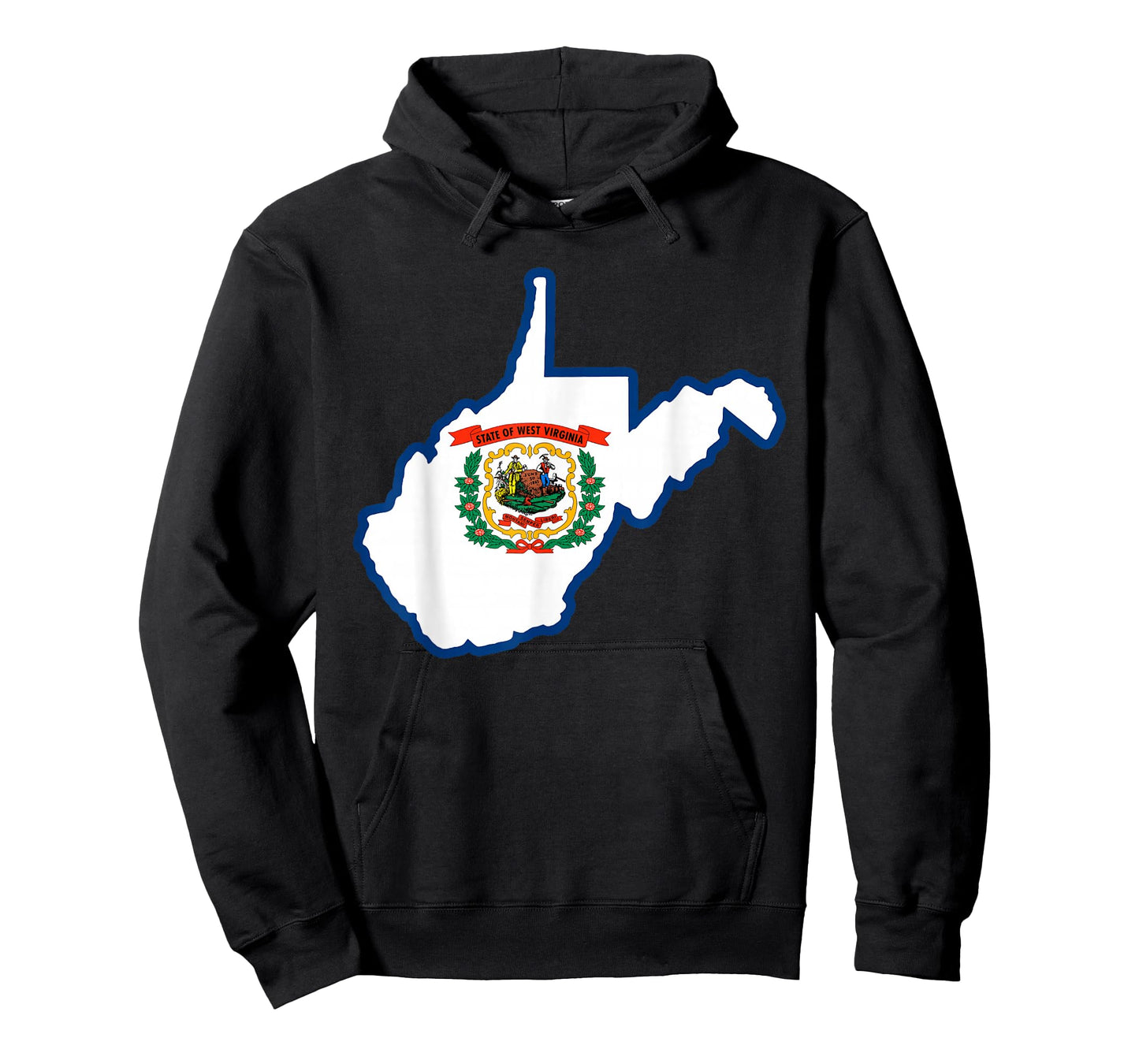 West Virginia State Map Flag Silhouette WV Home T-Shirt