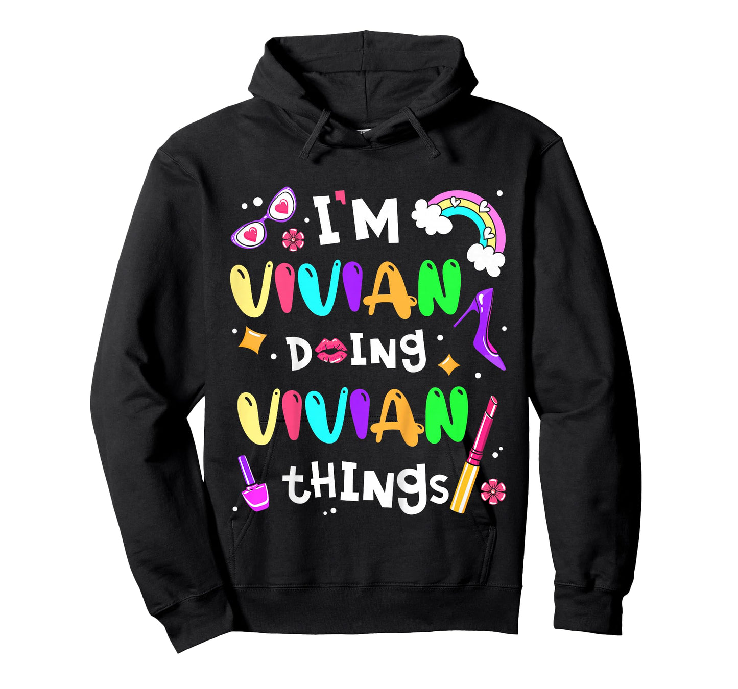 I'm Vivian Doing Vivian Things Cute Girls Personalized Name T-Shirt