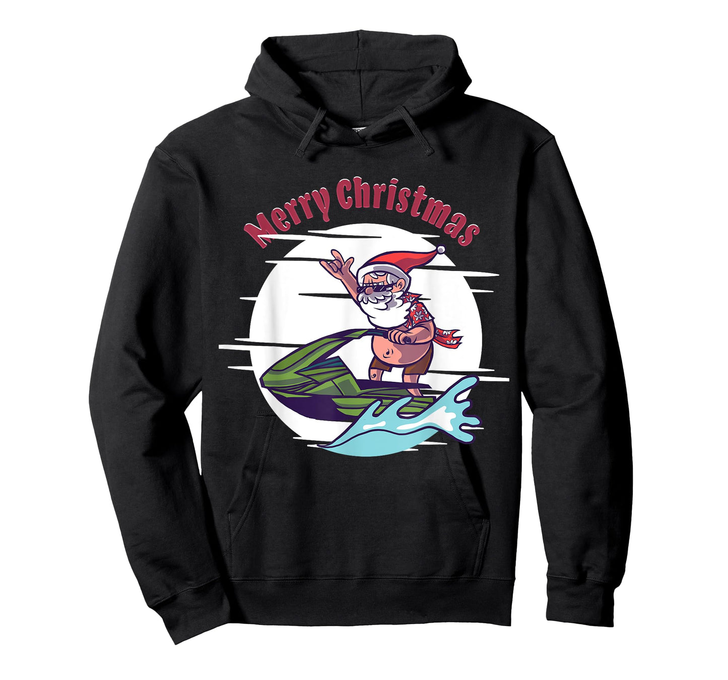 Merry Christmas Santa Jet Ski Watersports T-Shirt
