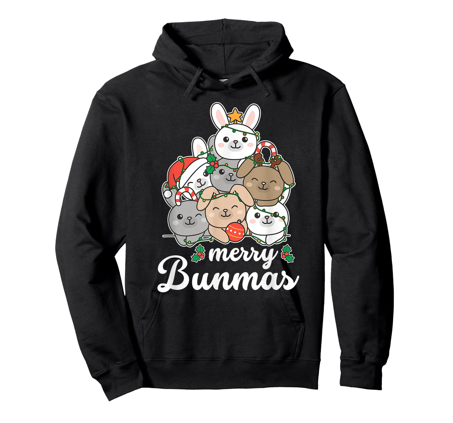 Merry Bunmas Pun Bunny Christmas T-Shirt