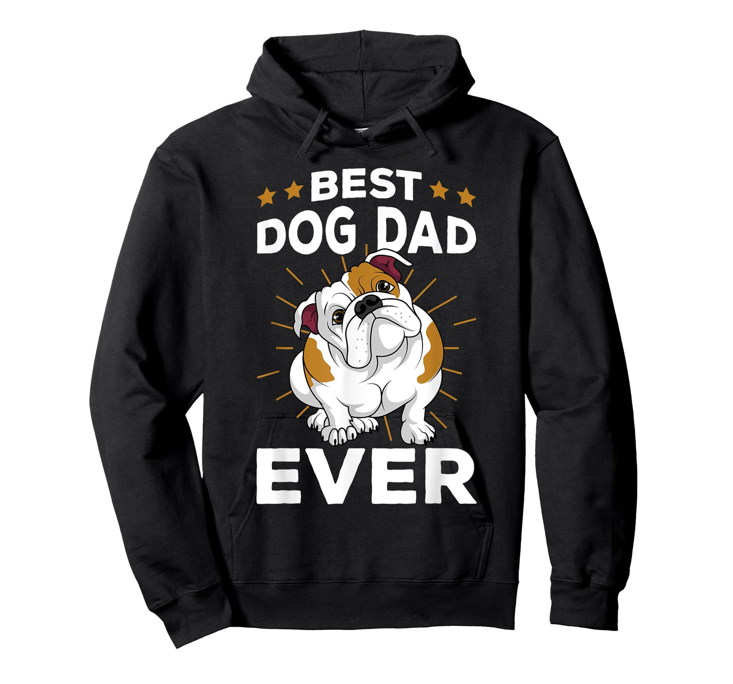 Best Dog Dad Ever Funny English Bulldog Mens Gifts T-Shirt