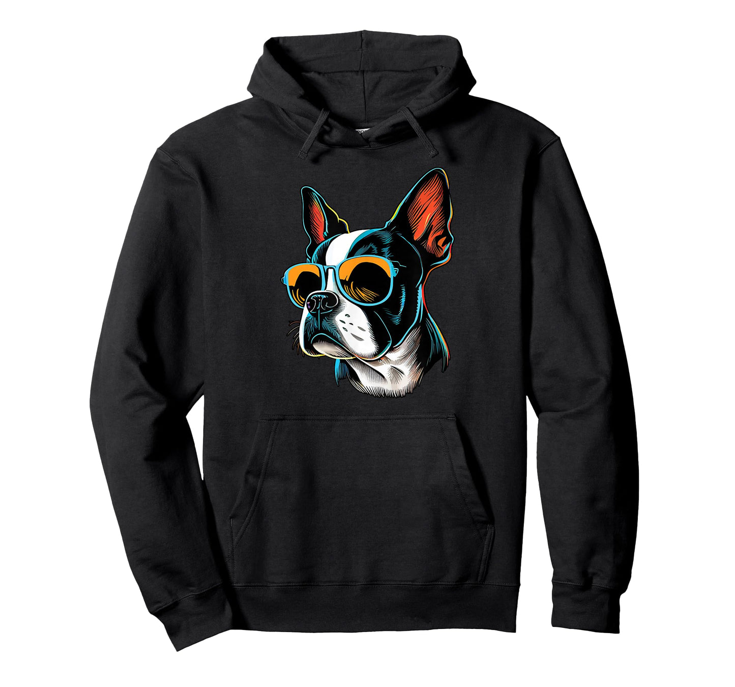 Dad Mom Cool Dog Sunglasses - Boston Terrier T-Shirt