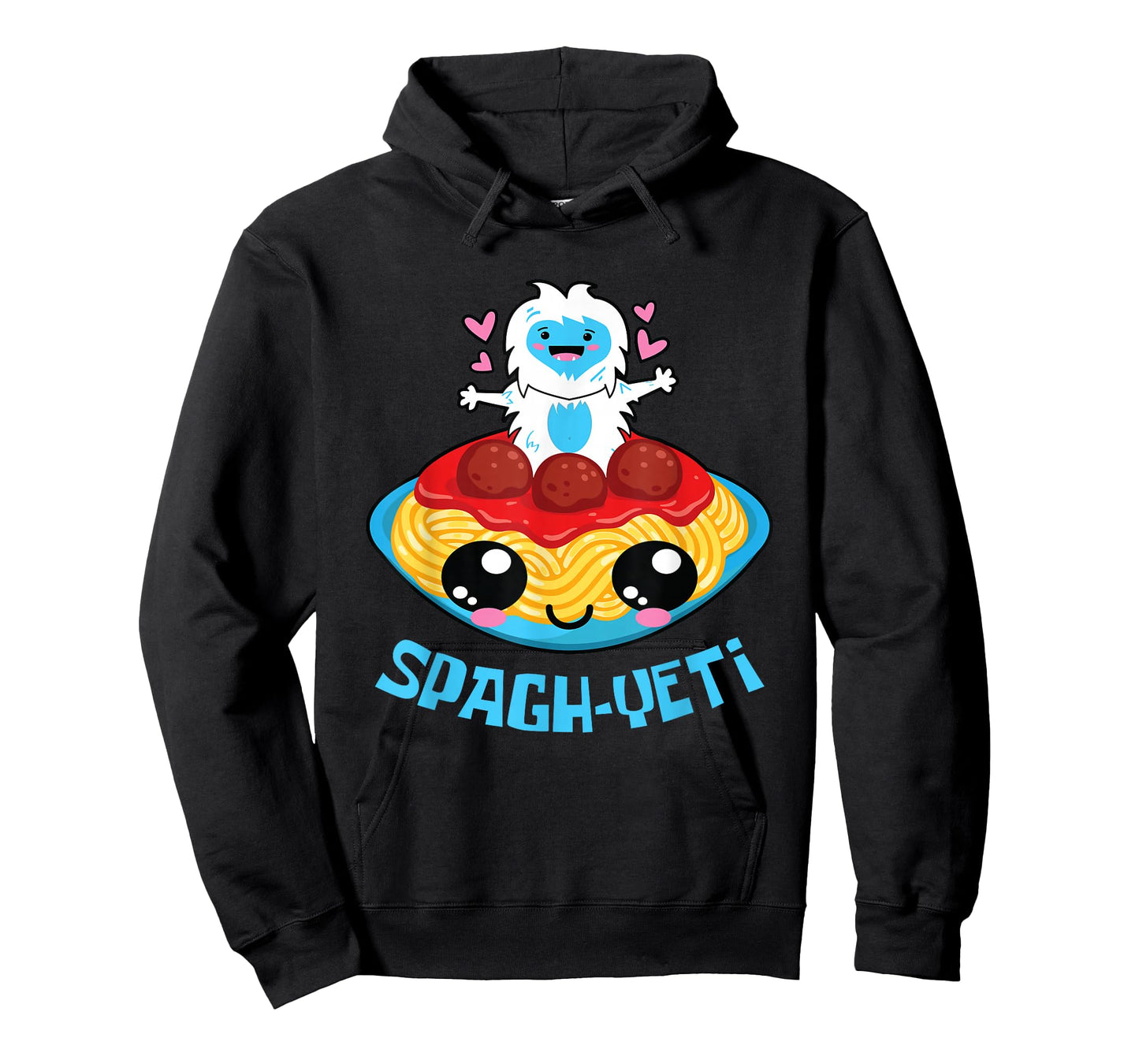 Spagh-Yeti I Spaghetti Sweet Kawaii Yeti Bigfood Manga T-Shirt