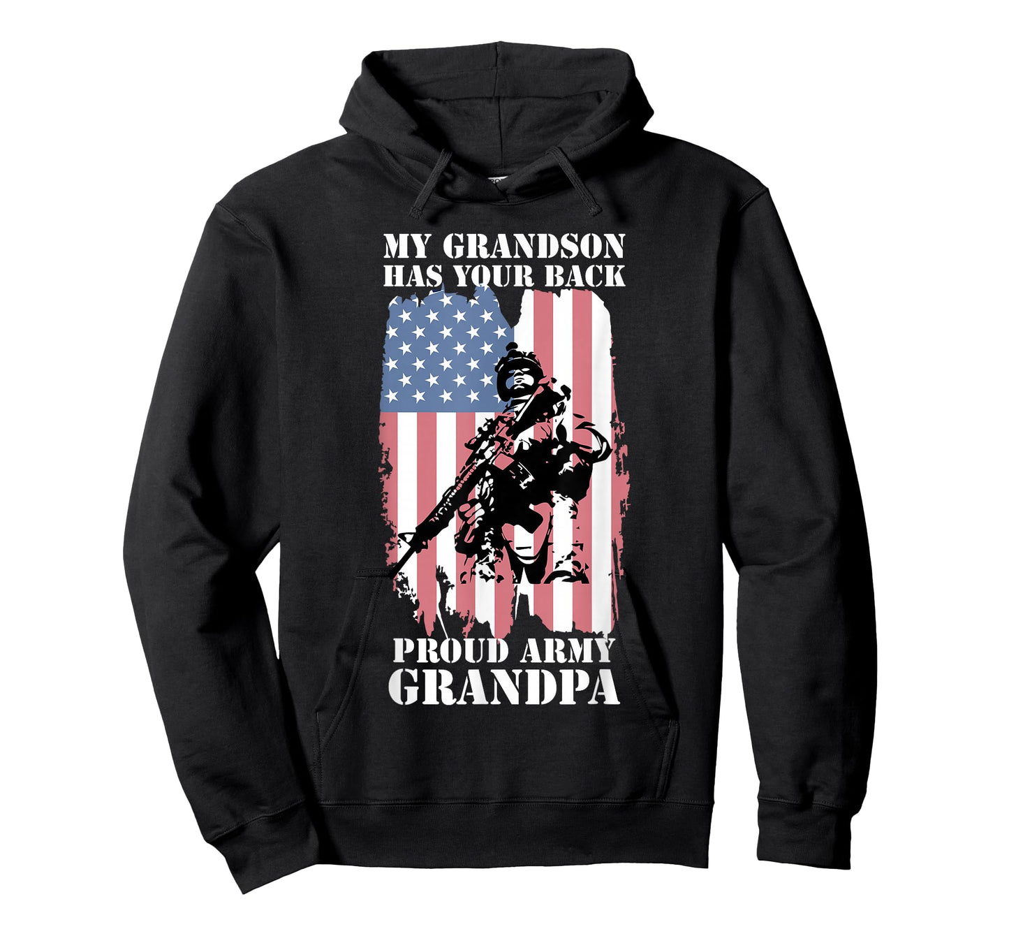 My Grandson Has Your Back - Proud Army Grandpa Shirt Gift T-Shirt