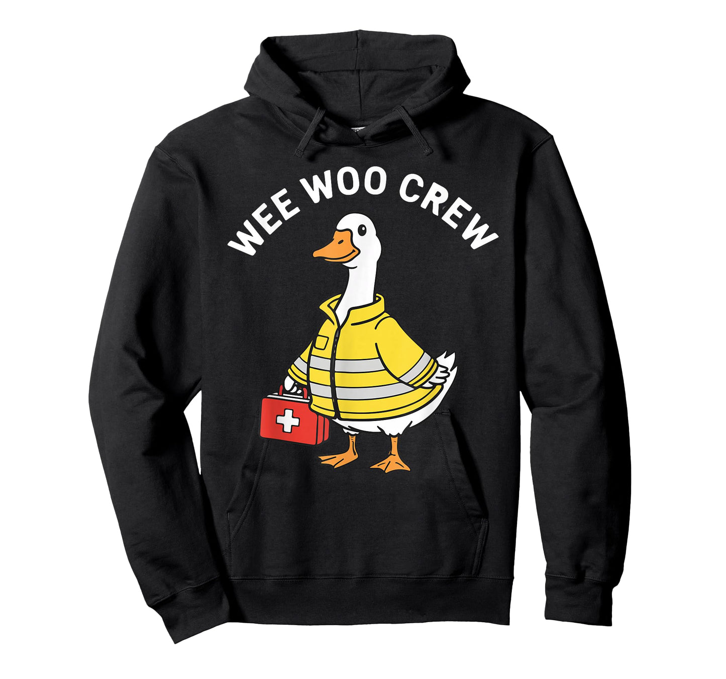 Funny Wee Woo Crew Goose EMT Paramedic Firefighter Design T-Shirt