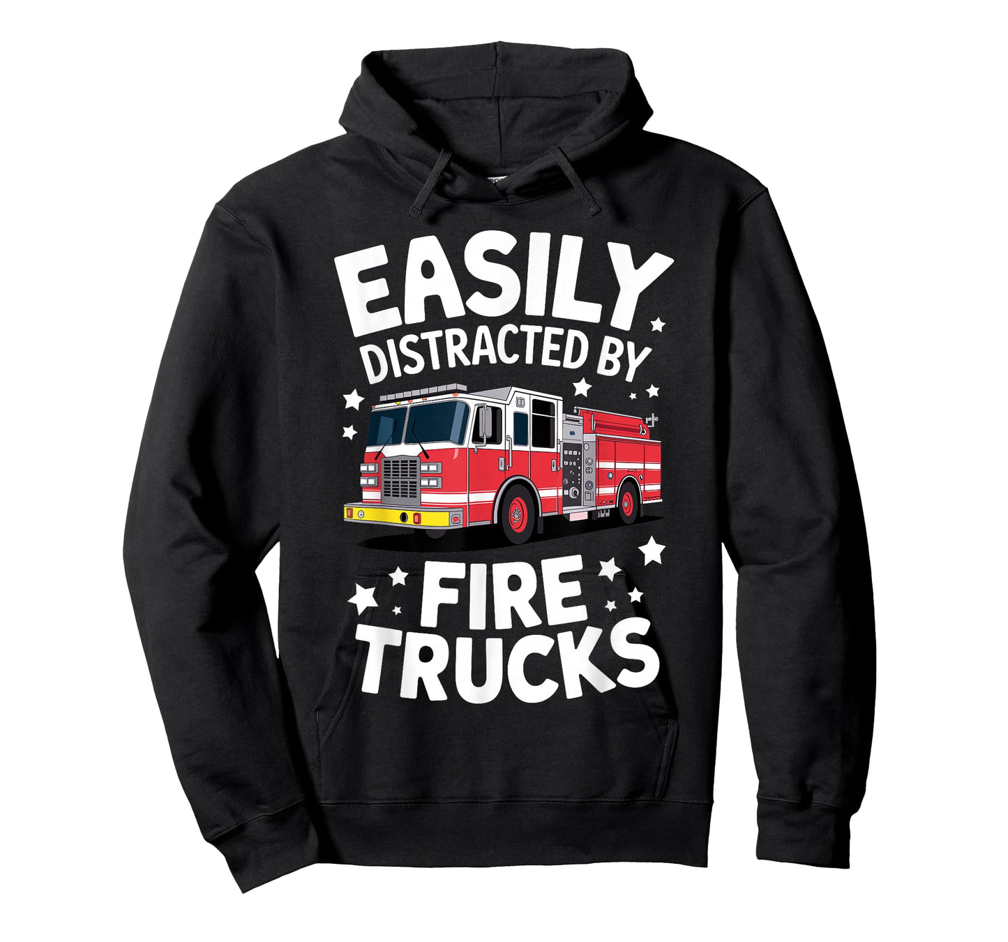 Funny Firefighter Art For Men Women Kids Fire Truck Fireman T-Shirt