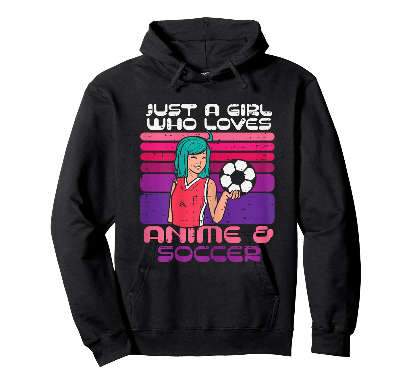 Girl Who Loves Anime Soccer Football Japaese Manga Otaku T-Shirt