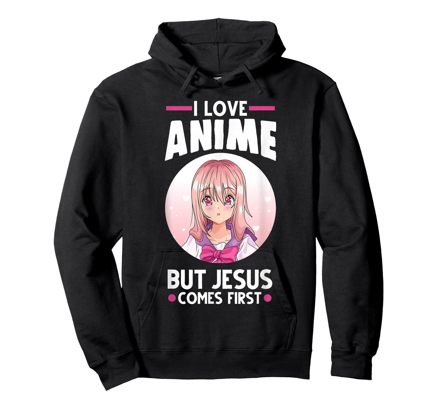 I Love Anime But Jesus Comes First Anime T-Shirt Small