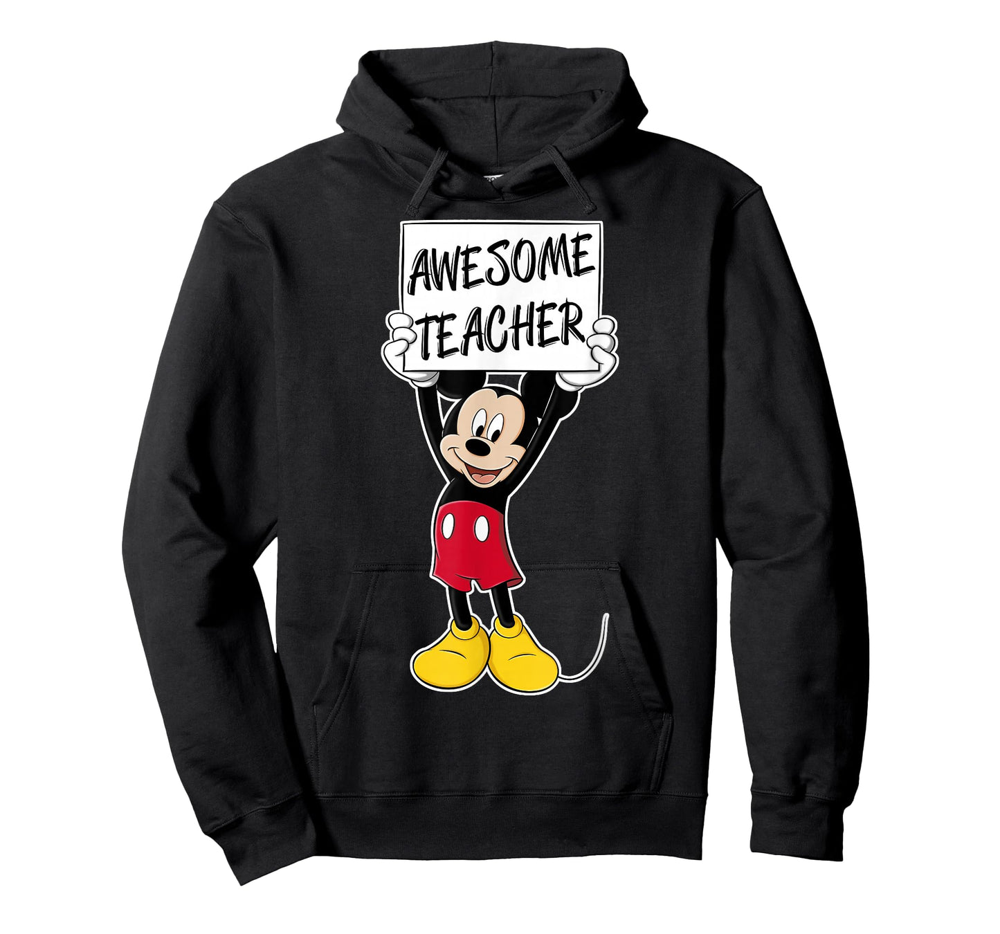 Disney Mickey and Friends Awesome Teacher Vintage Sign T-Shirt