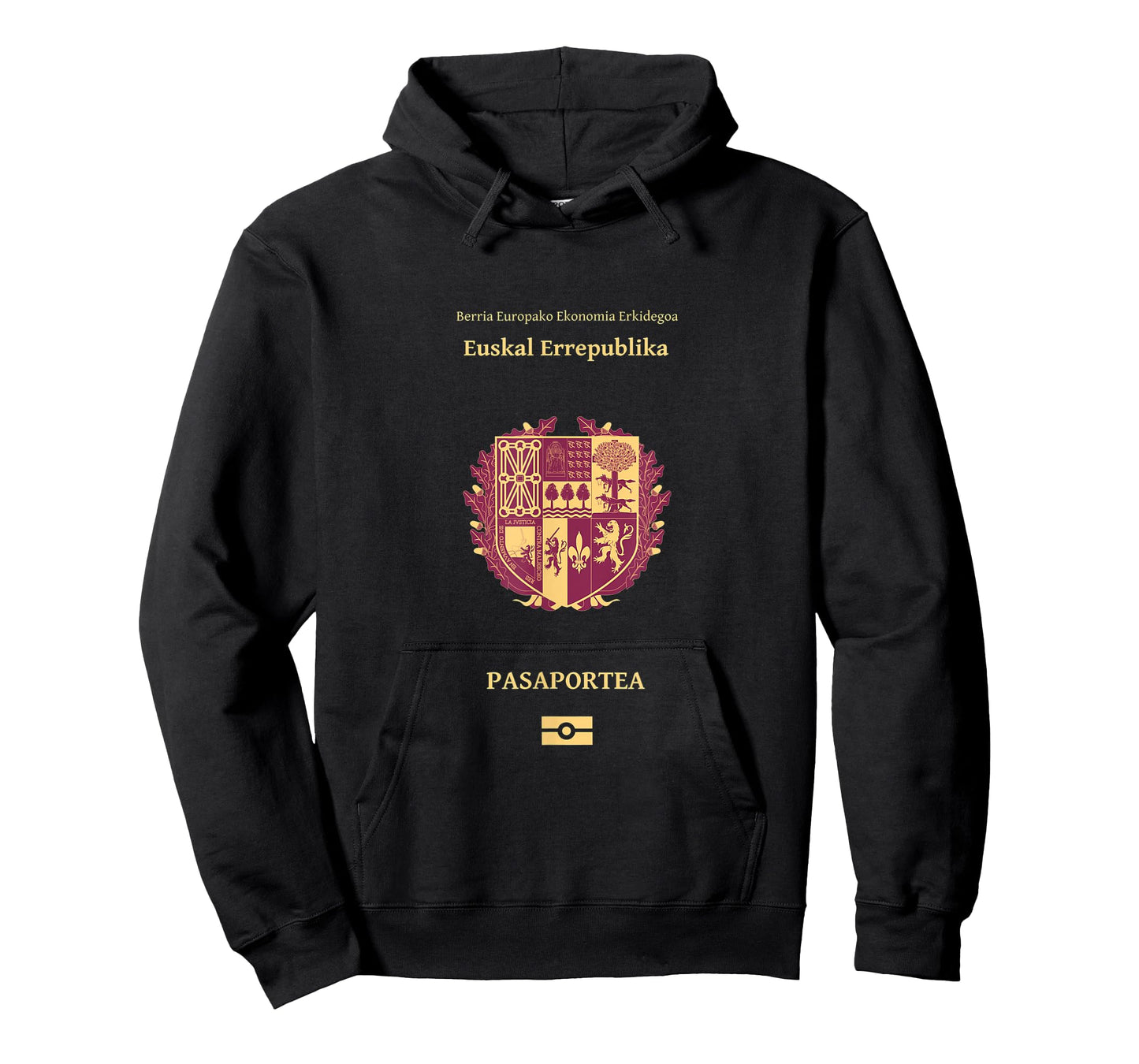 T-shirt Pais Vasco Pasaporte (la independencia) Euskal Herr