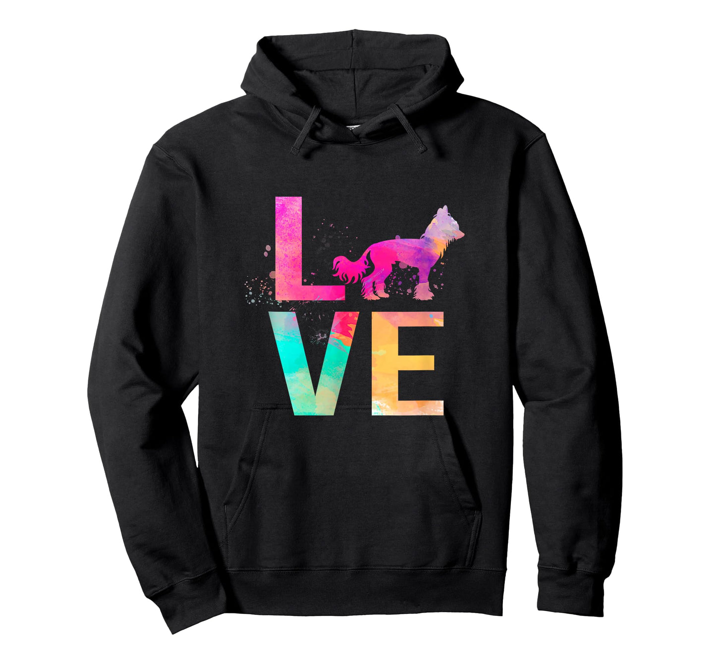 Colorful Chinese Crested Dog Mom Gifts Chinese Crested T-Shirt