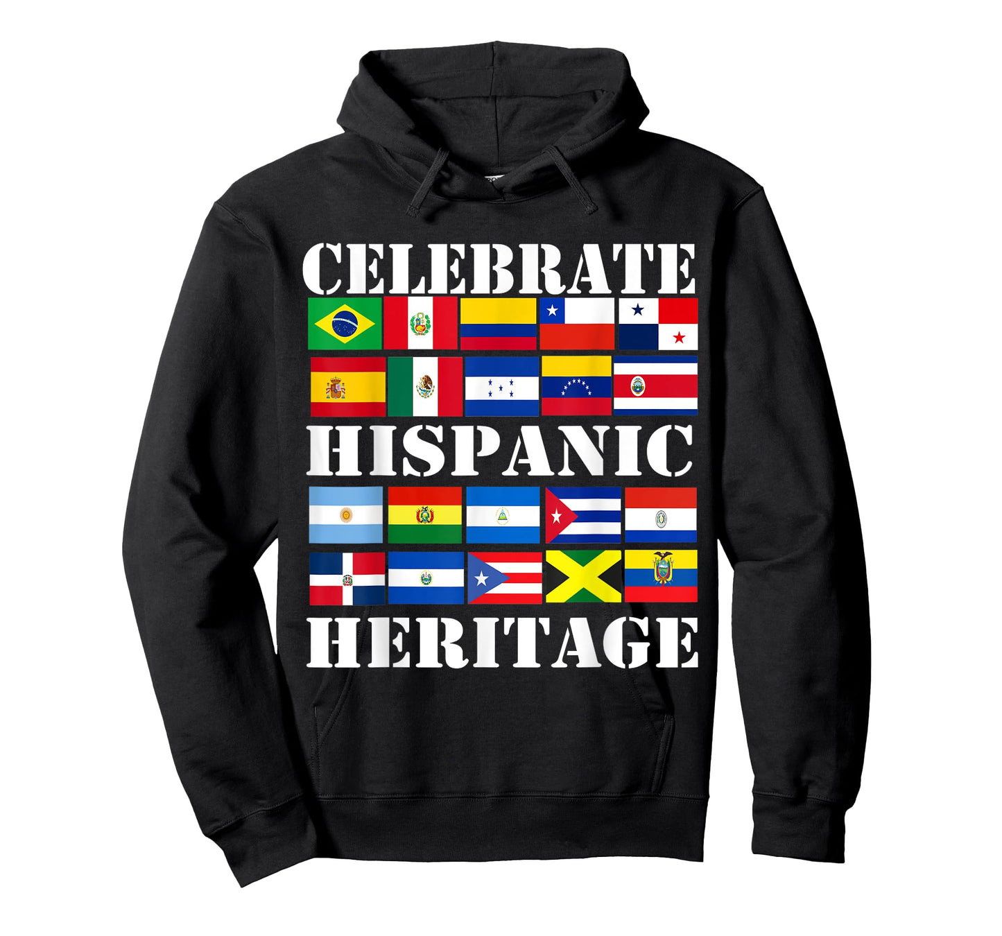 Hispanic Heritage Month Latino Flag all Countries Hispanic T-Shirt