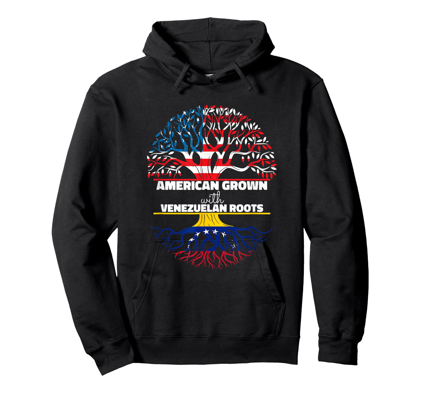 American Grown With Venezuelan Roots Half Usa Venezuela Flag T-Shirt