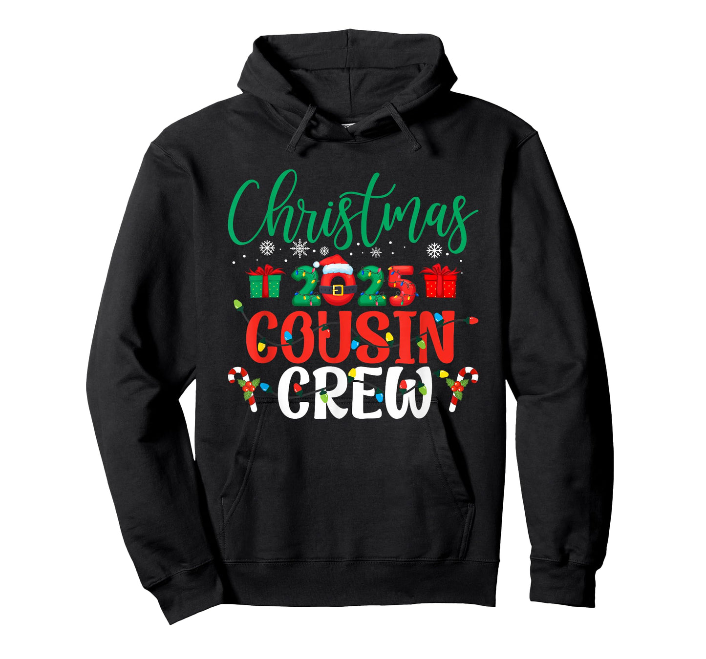 Christmas 2025 Cousin Crew Funny Matching Family Group Xmas T-Shirt