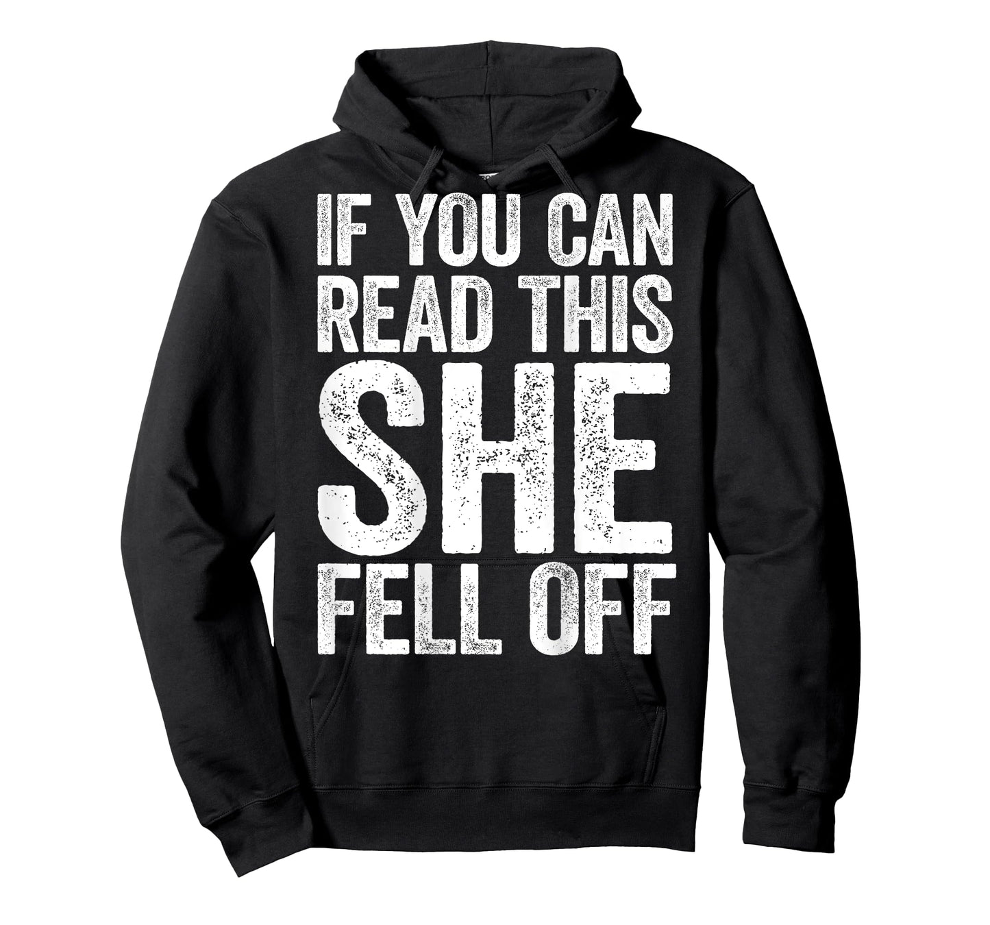 If You Can Read This She Fell Off Shirt Men Biker Motorcycle T-Shirt