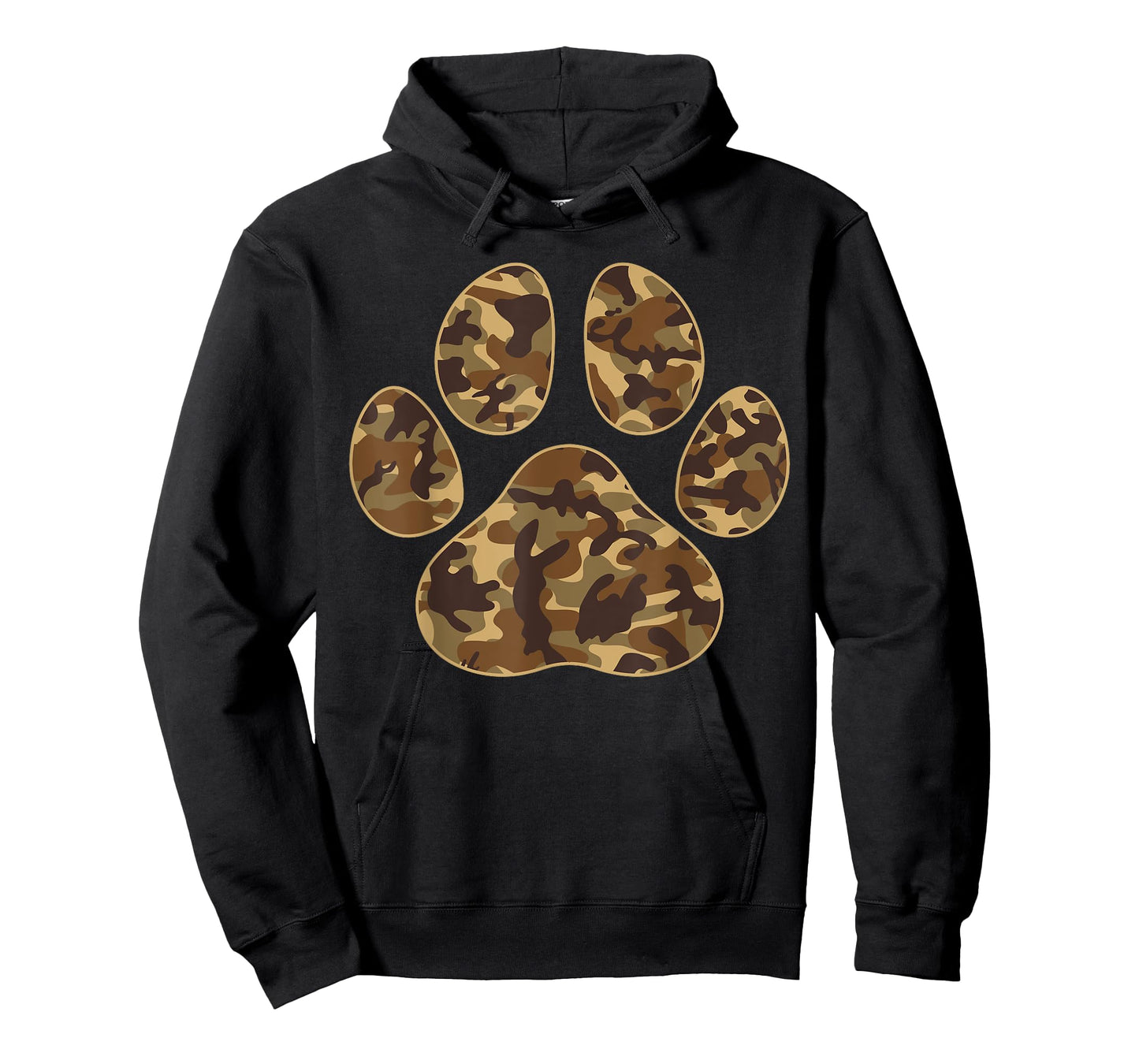 Cute Camo Paw Print Pet Owner Camouflage Paw Print Dog Lover Men Women Kids T-Shirt