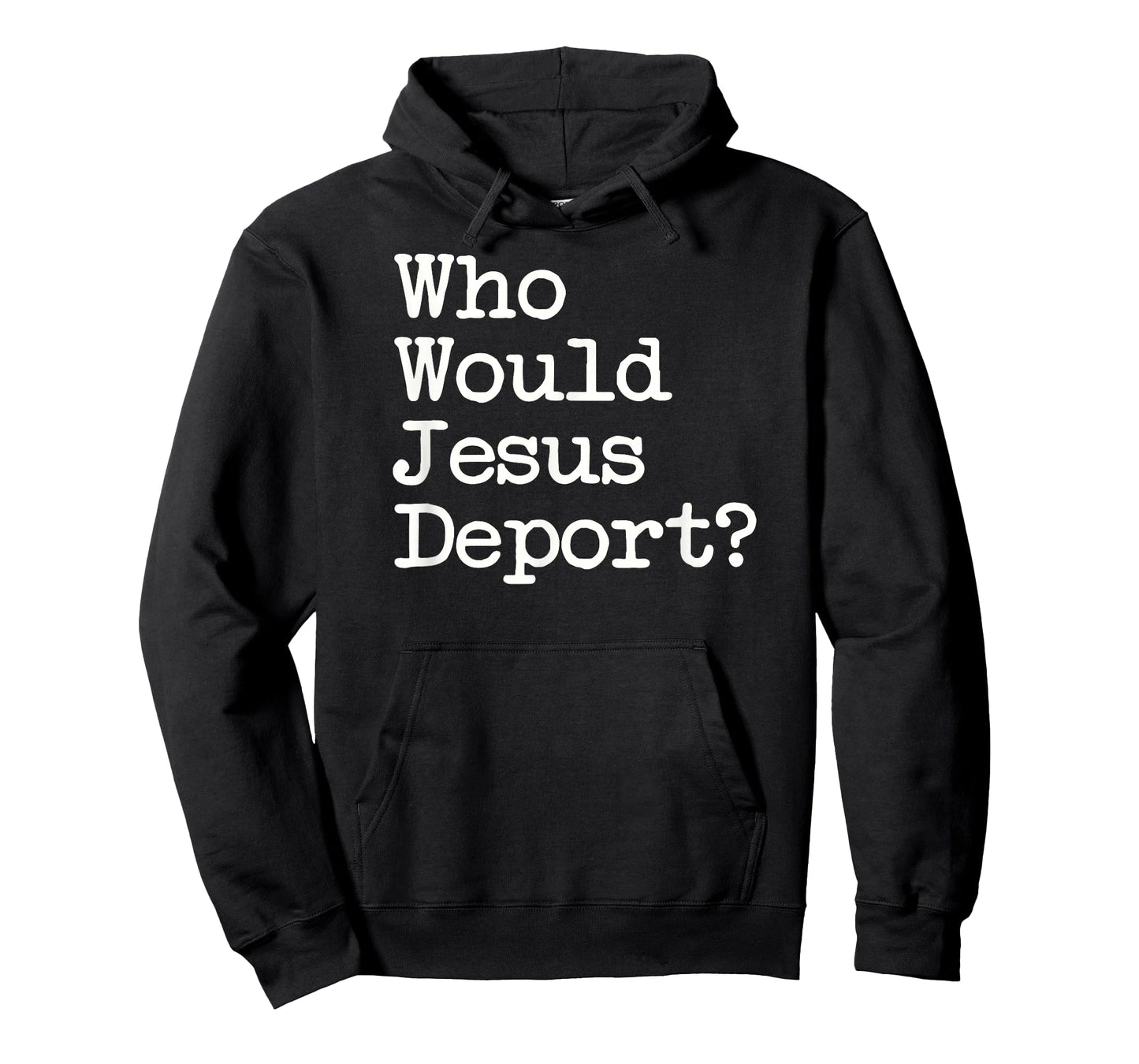 Sage Styles Who Would Jesus Deport Immigrant Rights Unisex Adults Black Small Short Sleeve Cotton Blend Classic Fit T-Shirt