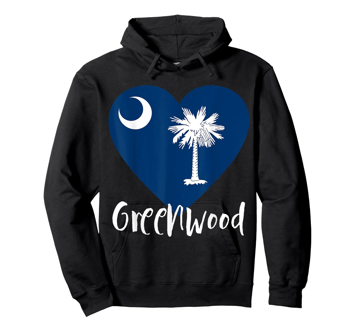 I Love Greenwood South Carolina City SC Flag Heart T-Shirt