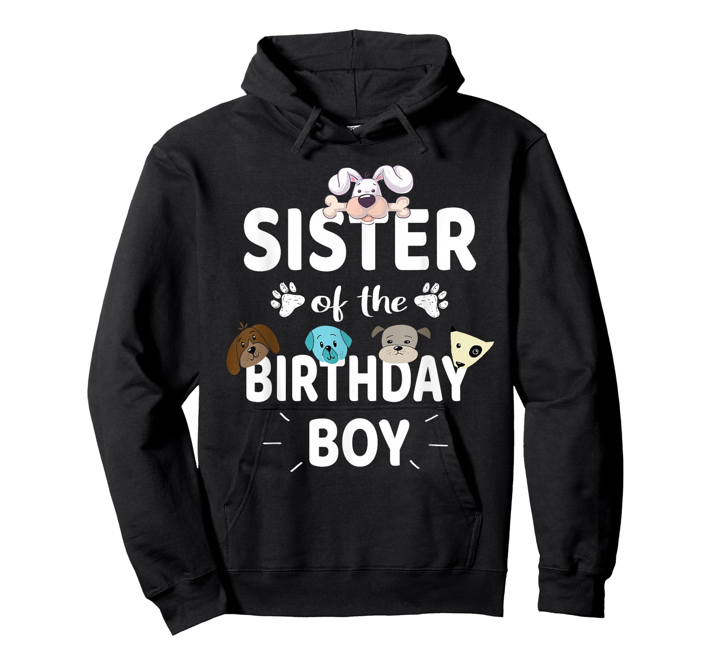 Sister Of The Birthday Boy Dog Lover Party Puppy Theme T-Shirt
