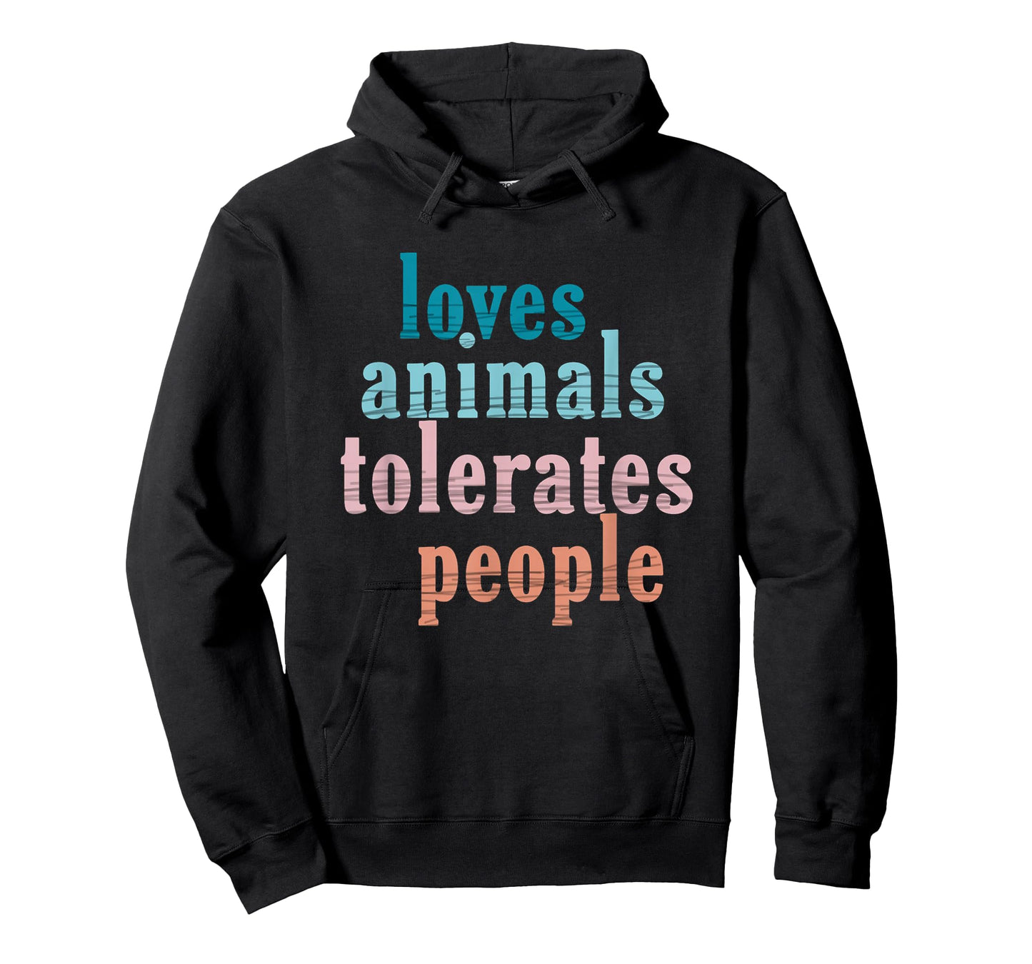 Loves Animals Tolerates People Funny Animal Lover Dog Mom T-Shirt