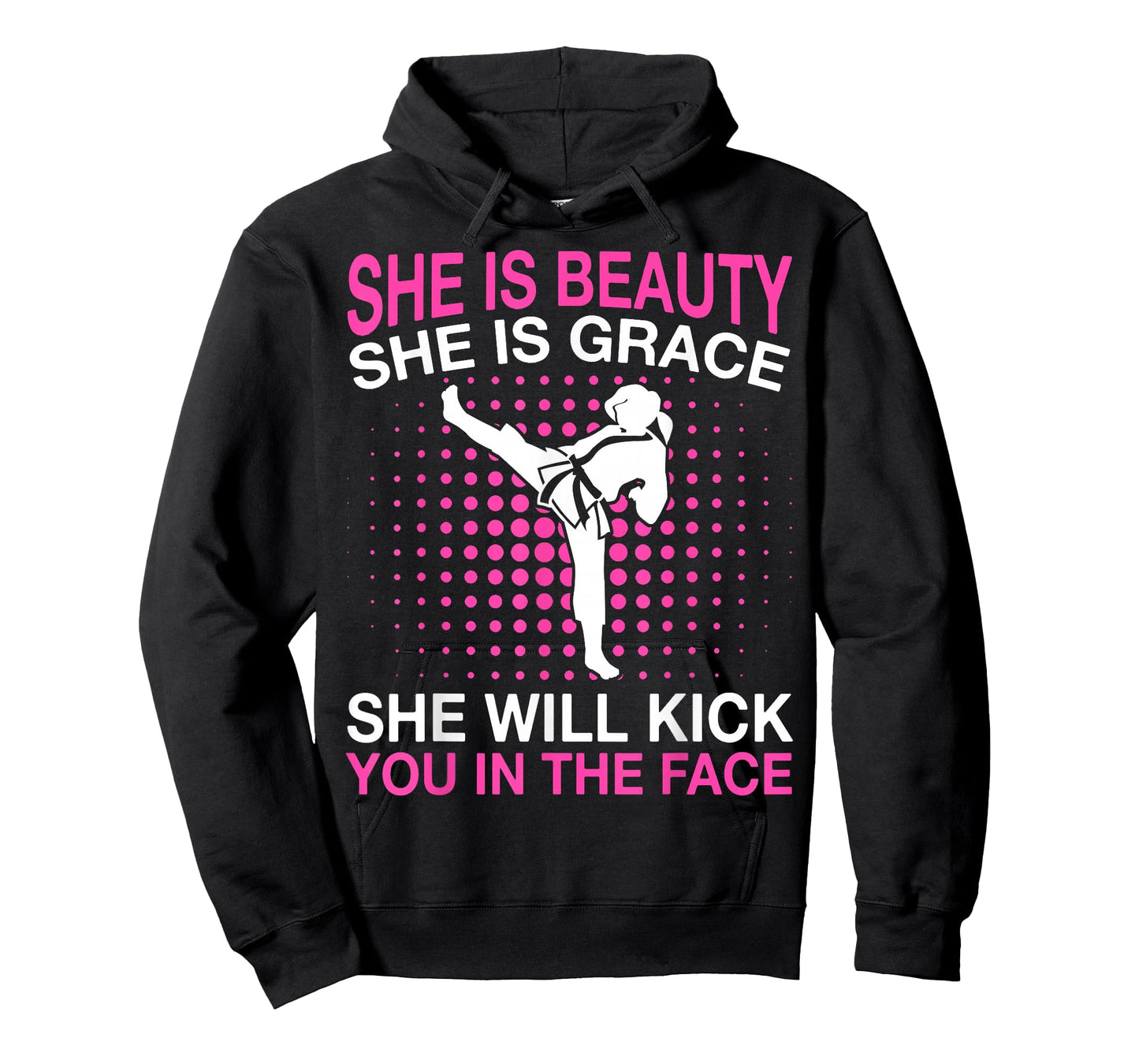 She Is Beauty She Is Grace She Will Kick You Karate T-Shirt