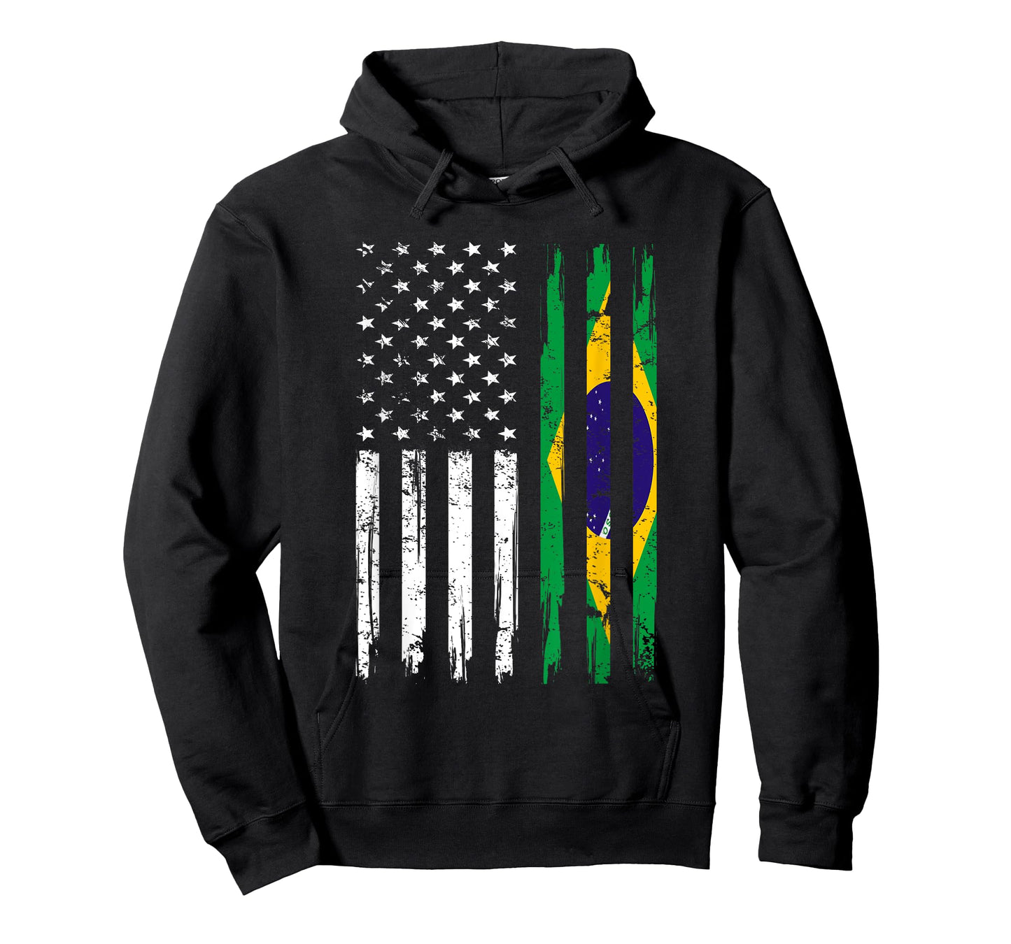 Half American And Brazilian America Brazil Flag Brasileira T-Shirt