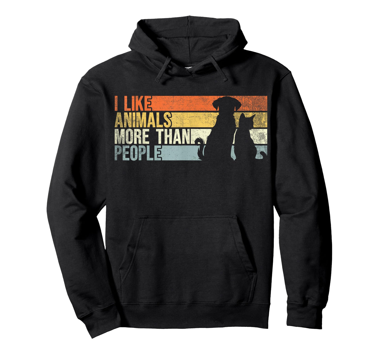 I Like Animals More Than People. Funny Dog And Cat Lover T-Shirt for Men Women