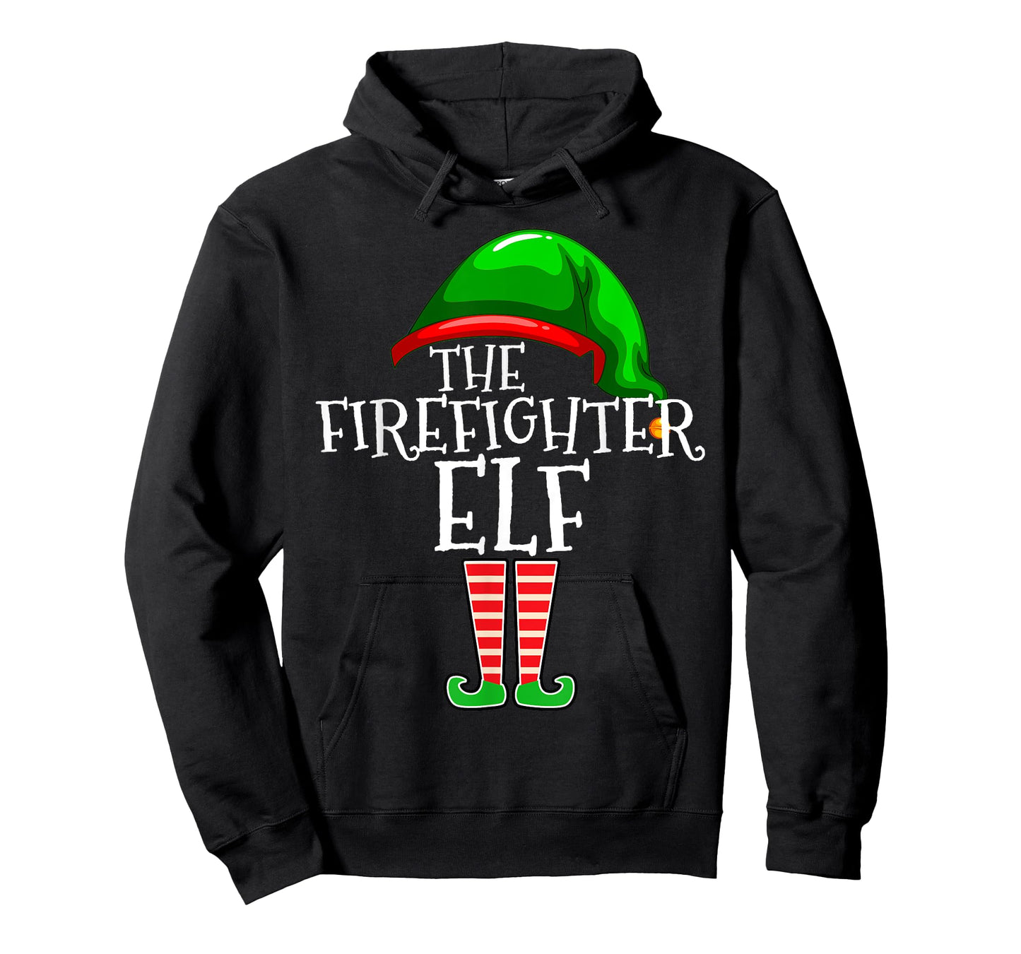 Firefighter Elf Group Matching Family Christmas Gift Fireman T-Shirt