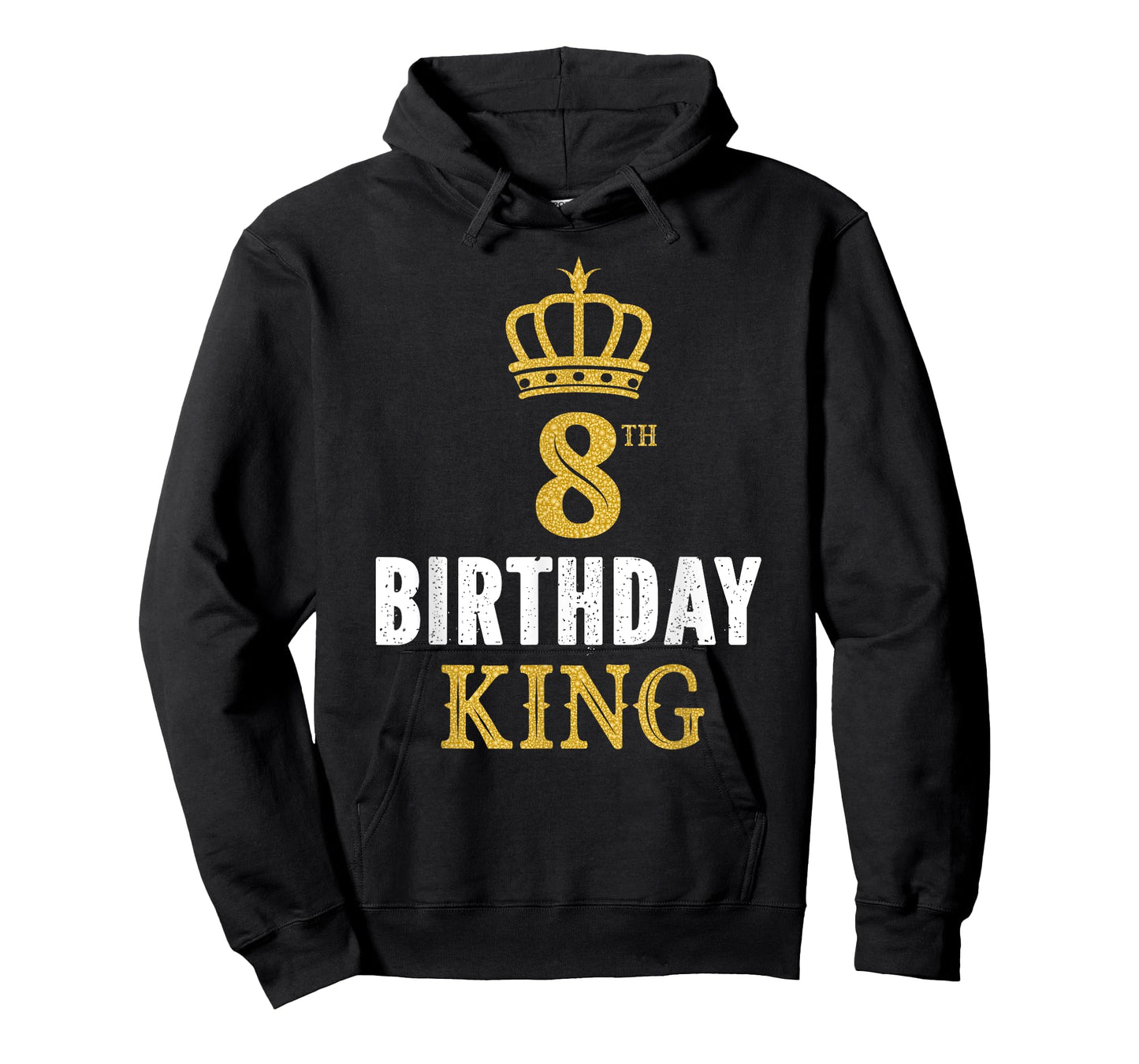 Happy 8th Birthday King 8 Years Old Party Ideas For Boys T-Shirt