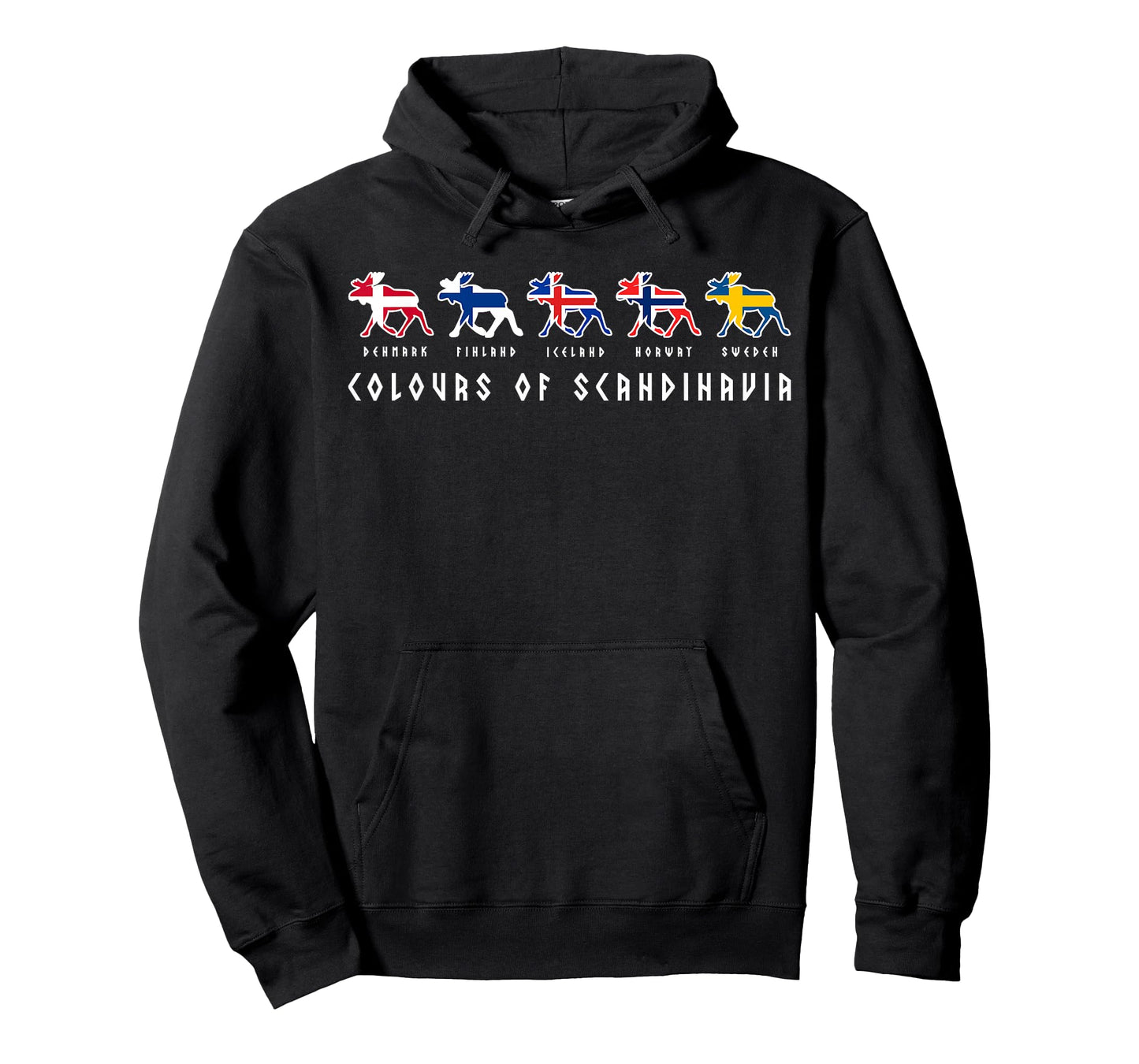 Scandinavia flags elk colours Sweden, Norway T-Shirt