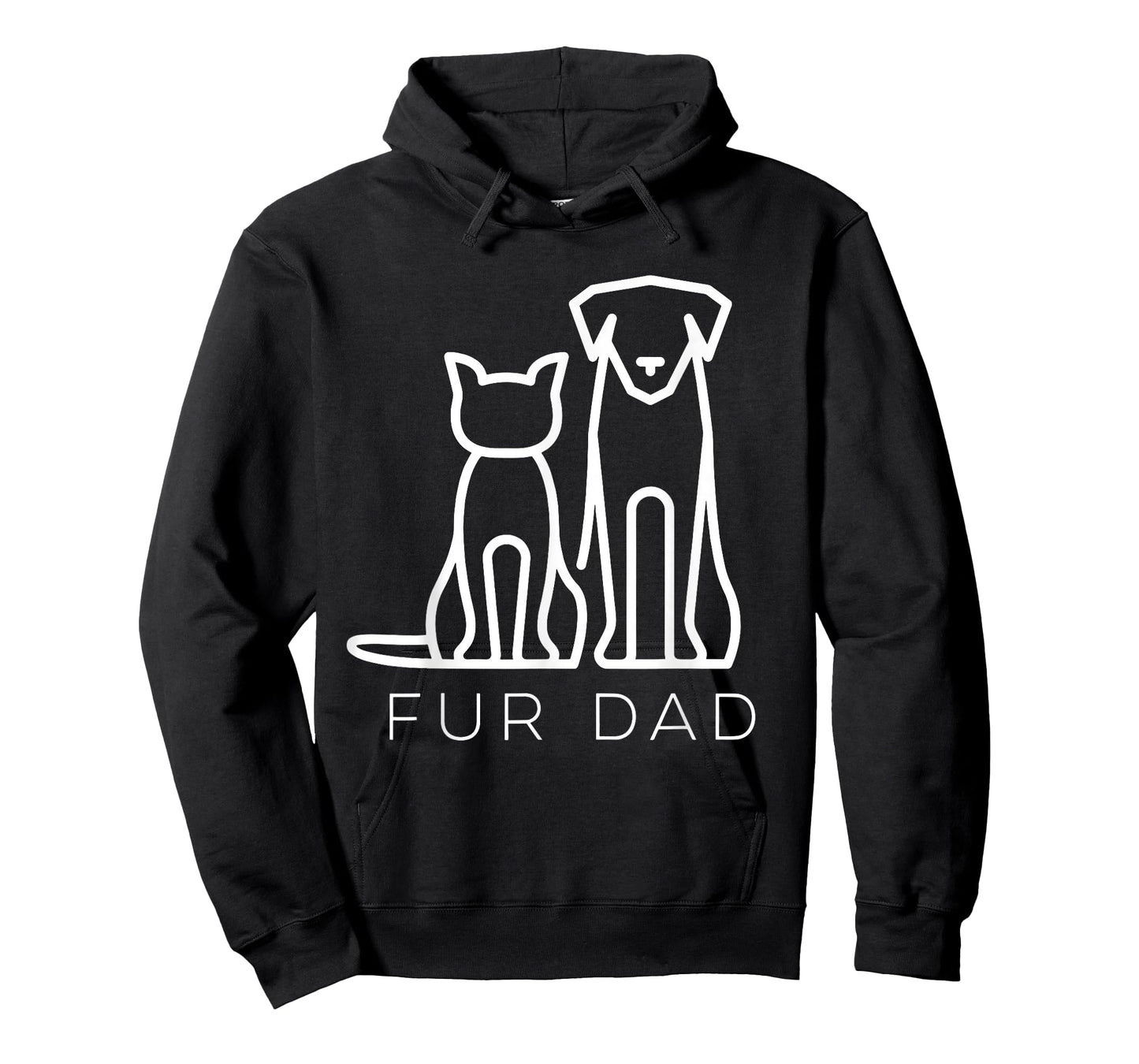 Fur Dad Pet Lover Cat Dog Dad Husband Funny Fathers Day Wife T-Shirt