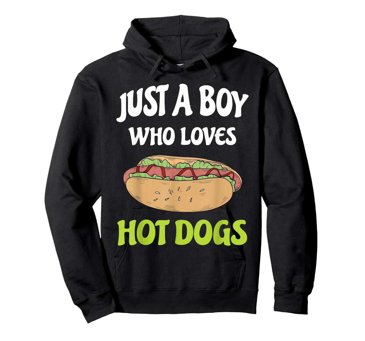 Just A Boy Who Loves Hot Dogs Funny Hot Dog Design Toddler T-Shirt
