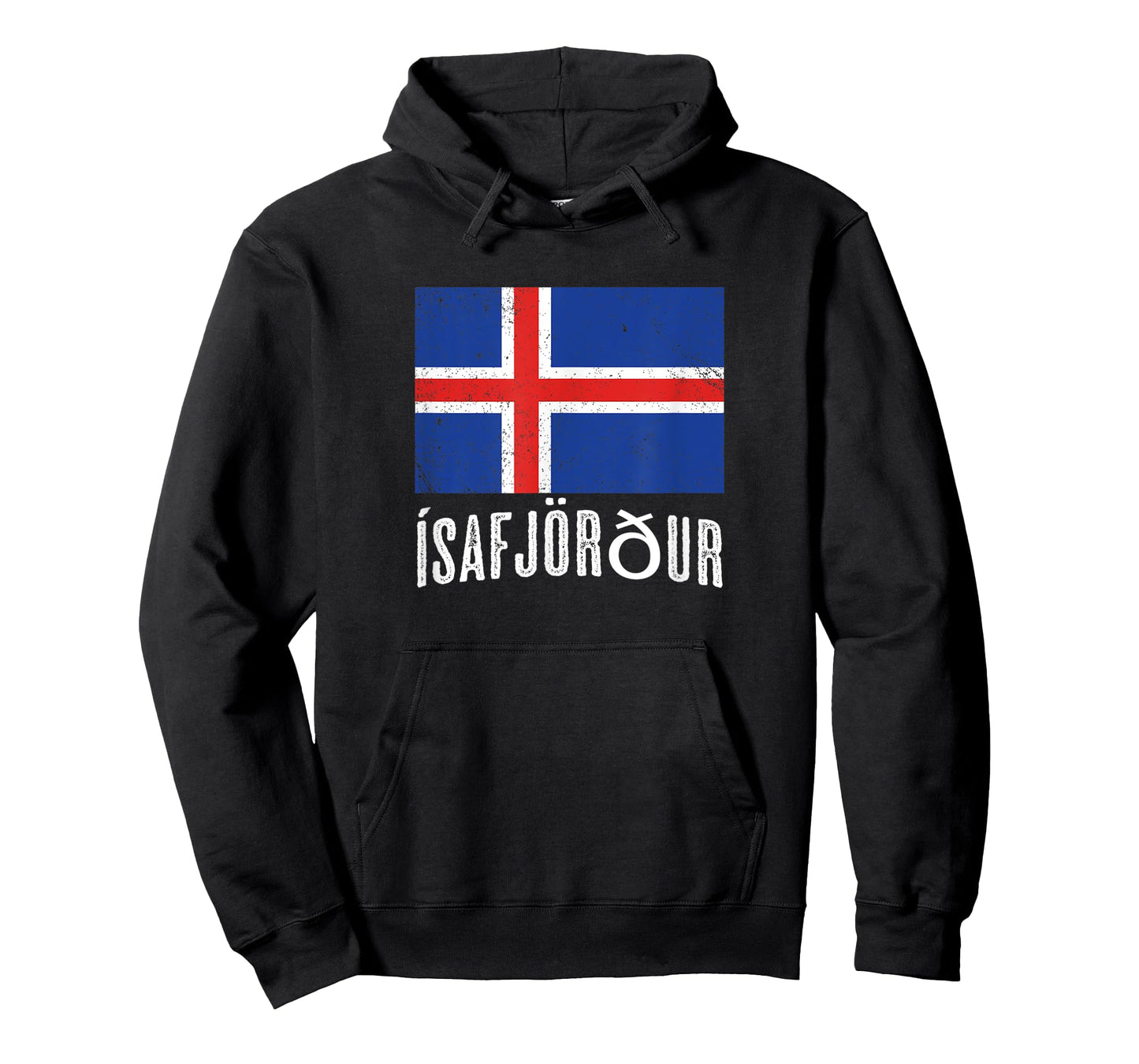 City of Ísafjörður ICELAND | Icelandic Flag Novelty Merch - T-Shirt