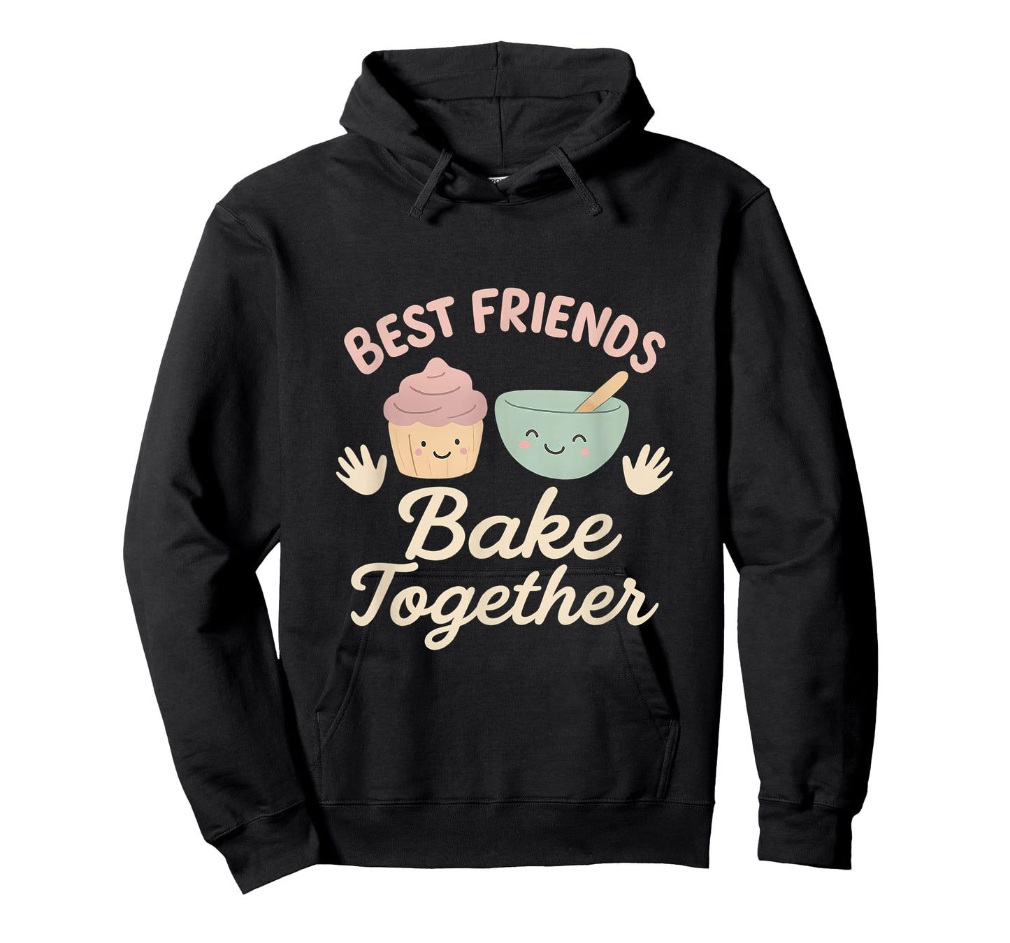 Best Friends Bake Together Cupcake Baking Design T-Shirt