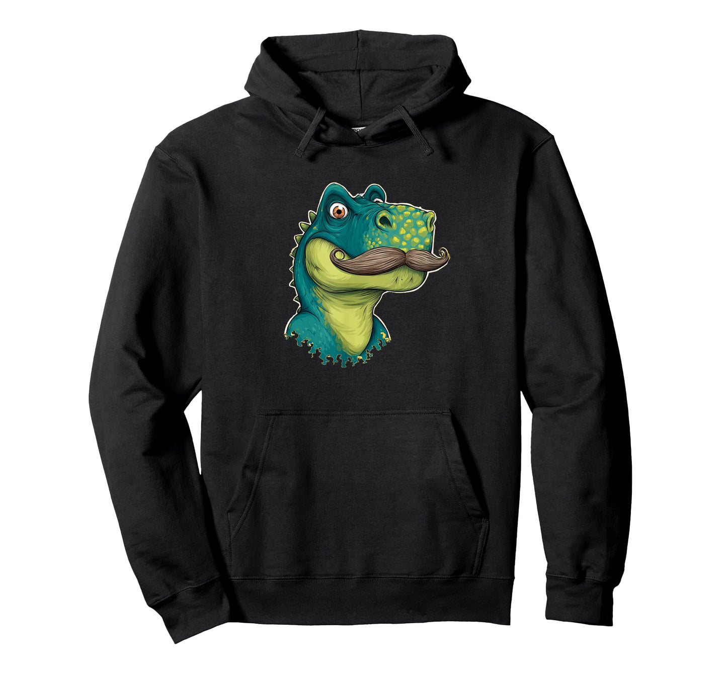Nice Dinosaur Head with Mustache Beard Look T-Shirt