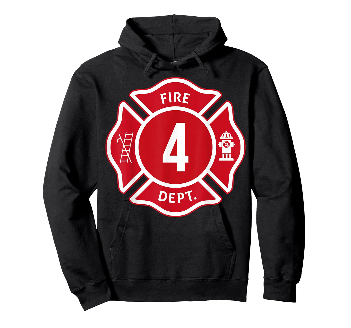 Kids Fire Truck 4th Birthday Boy Firefighter 4 Year Old T-Shirt