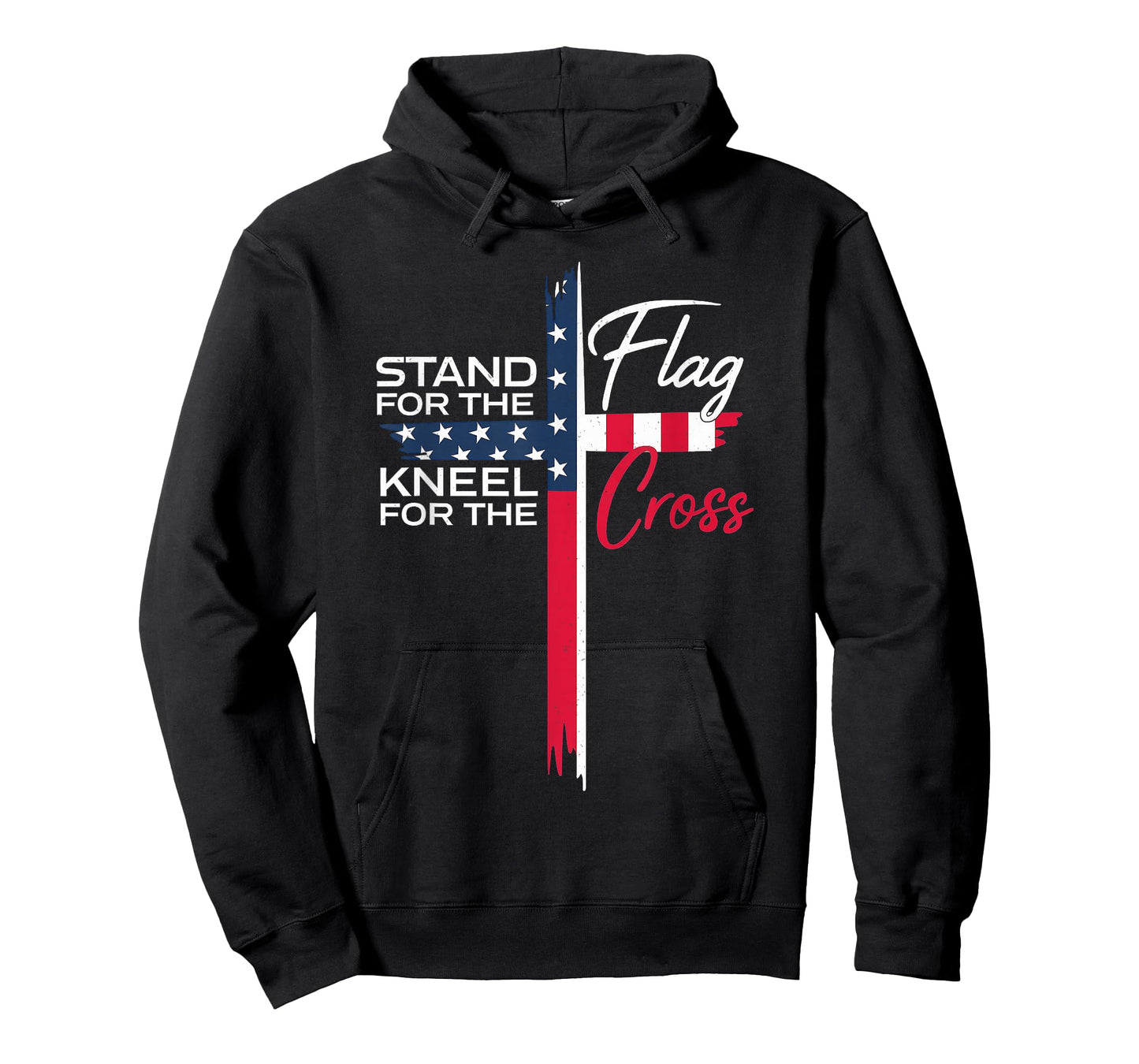 Faith and Freedom Patriotic Christian Cross Graphic vintage T-Shirt