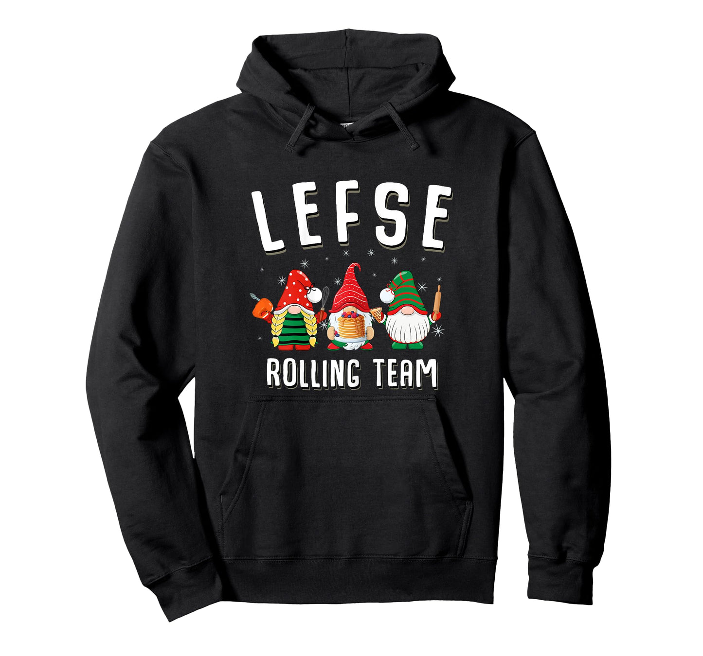 Lefse Rolling Team Christmas Baking Gnomes T-Shirt