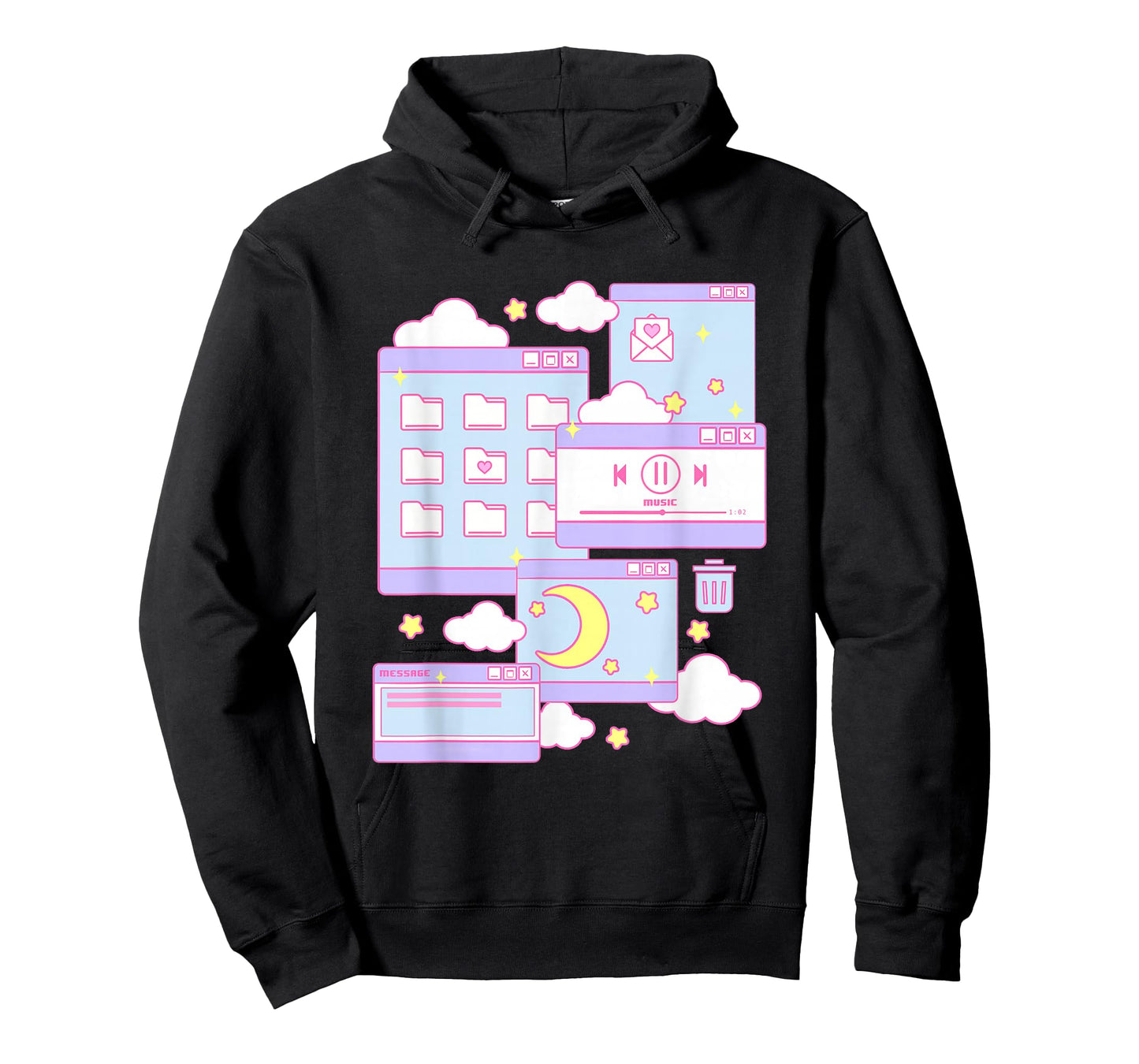 90s Grunge Kawaii E-Girl Browser Pastel T-Shirt