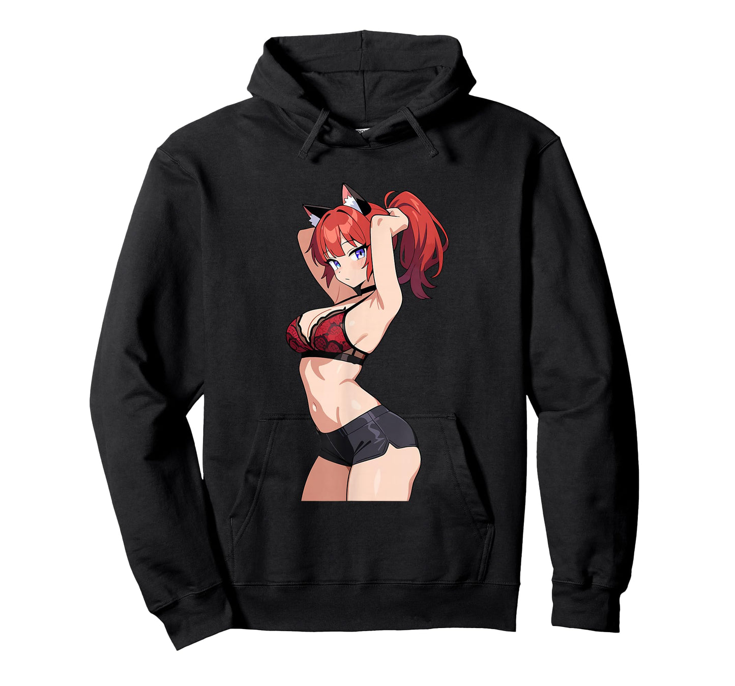 Waifu Sexy Anime Girl Hot Neko Cat Girl Japanese Style T-Shirt