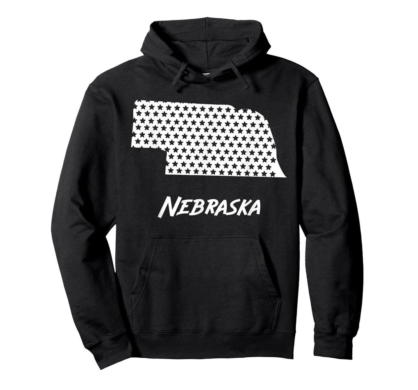 Nebraska USA State Outline Stars Vintage Retro Design T-Shirt