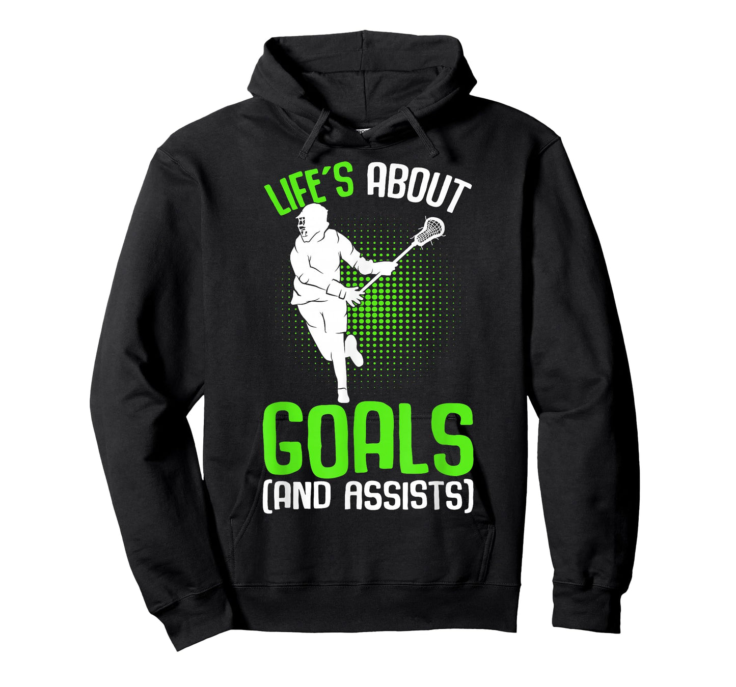 Life´s About Goals Lacrosse Player Youth Men Boys Kids T-Shirt